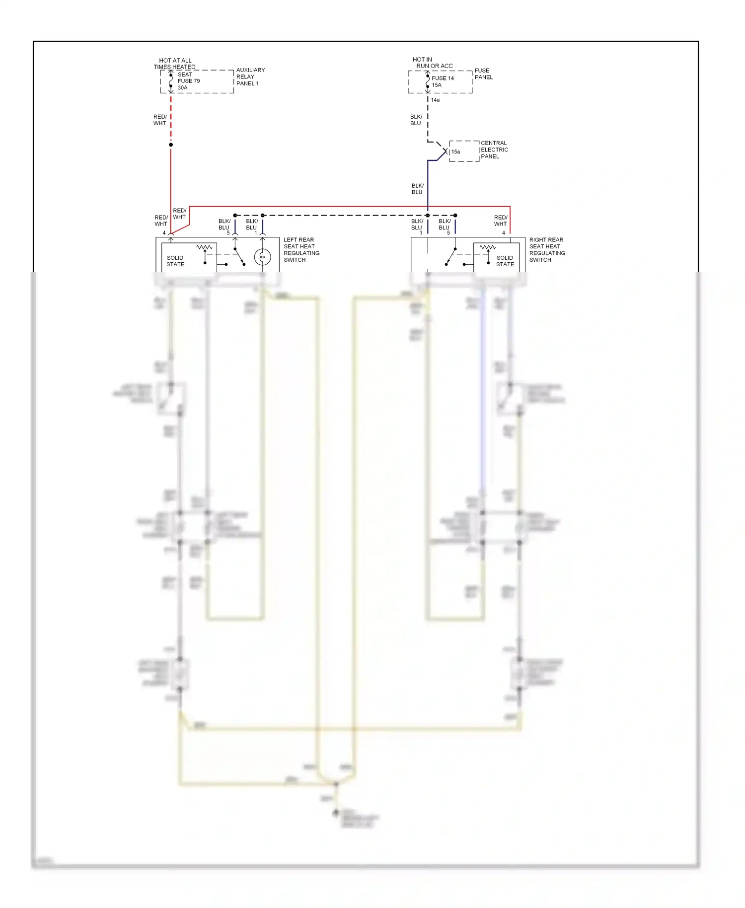 Wiring diagram yel for Audi A6 C4 (1994-1997) (38 of 42)
