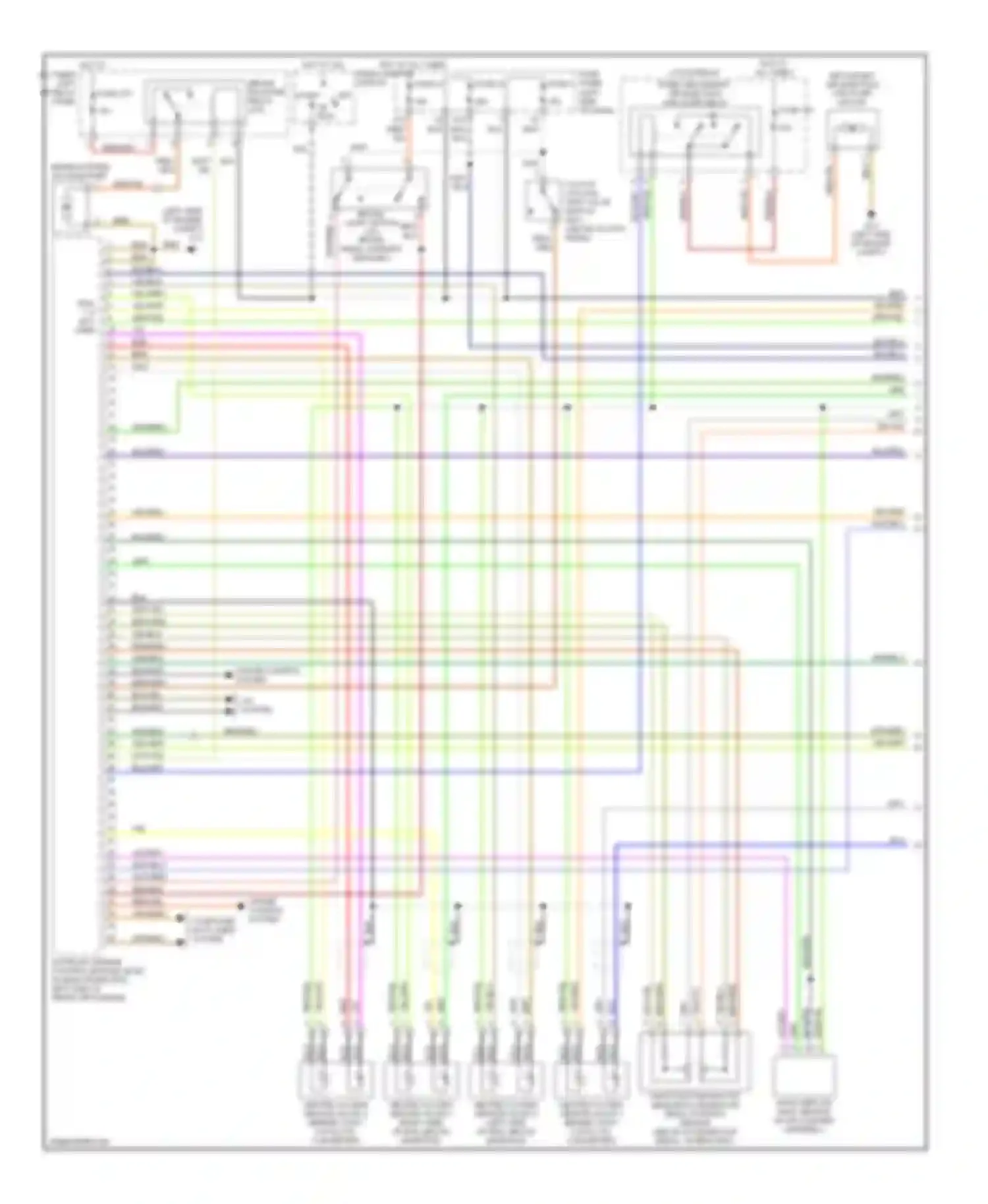 A6 Audi C5 facelift (2001-2004): Wiring diagram engine performance 2.7l turbo (1 of 3)