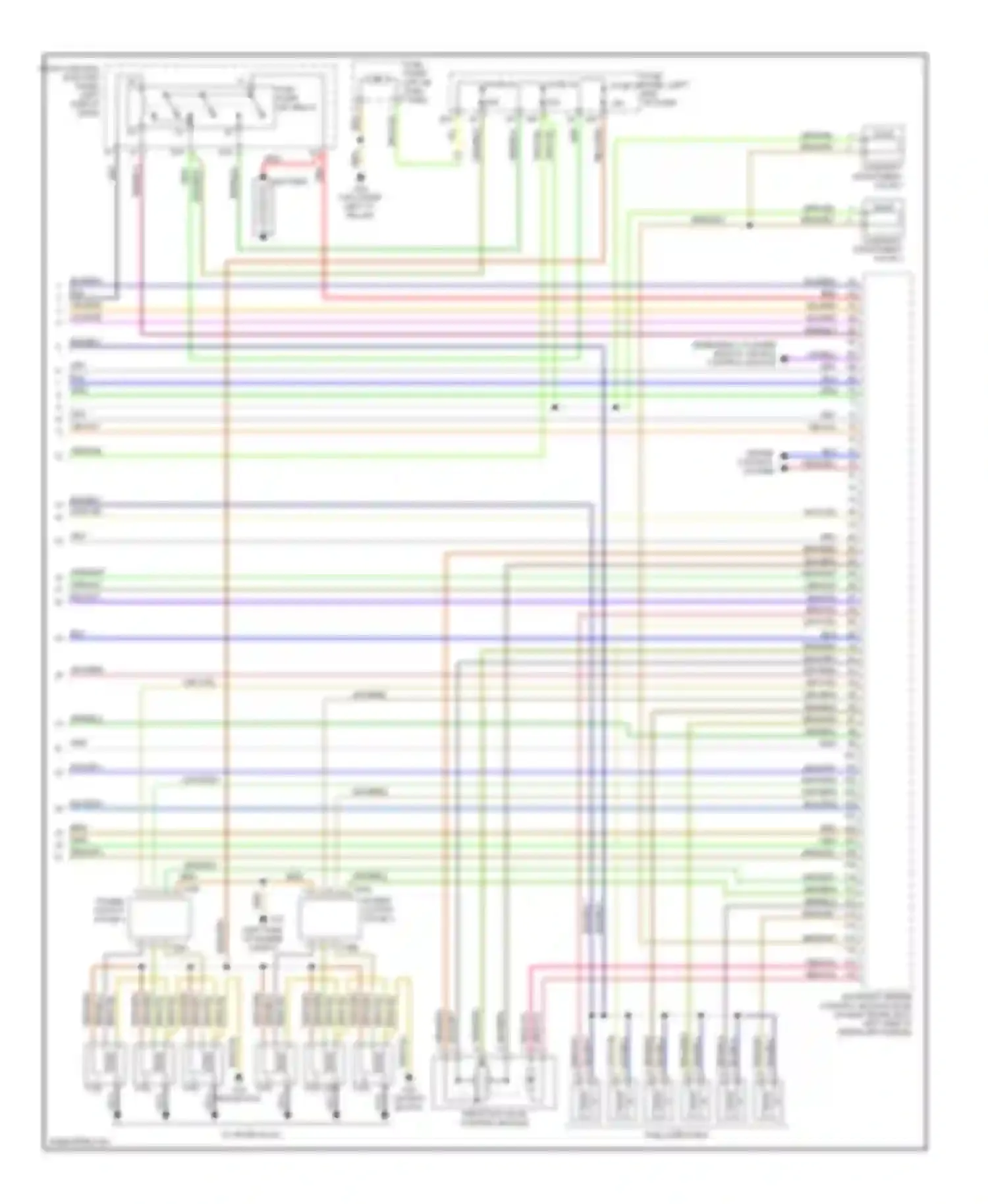 A6 Audi C5 facelift (2001-2004): Wiring diagram engine performance 2.7l turbo (3 of 3)
