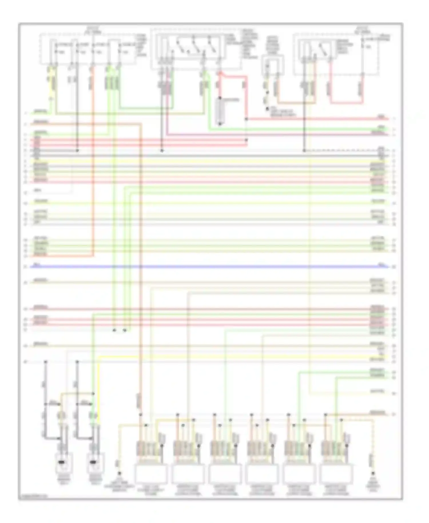 A6 Audi C5 facelift (2001-2004): Wiring diagram engine performance 3.0l (3 of 4)
