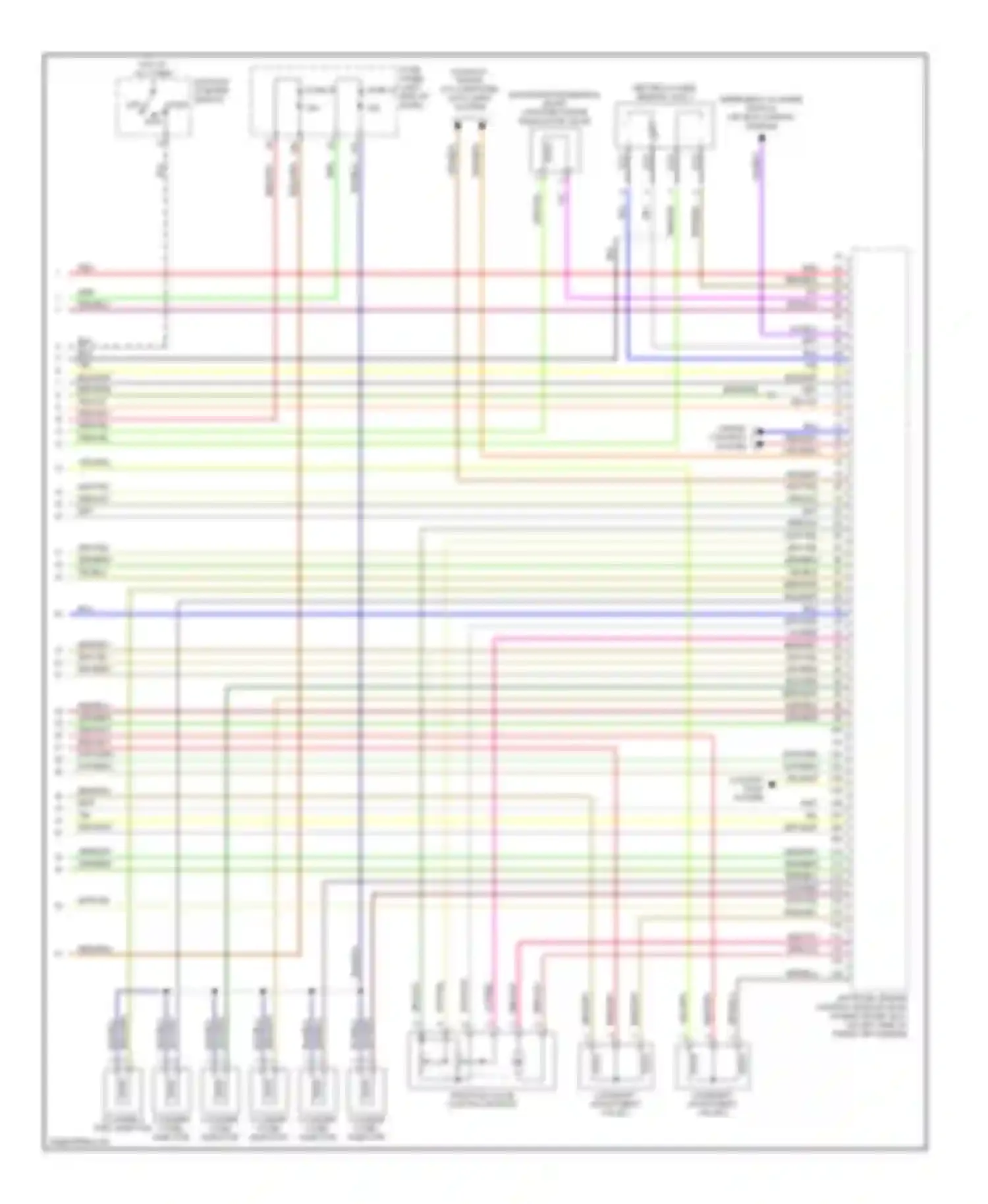 A6 Audi C5 facelift (2001-2004): Wiring diagram engine performance 3.0l (4 of 4)