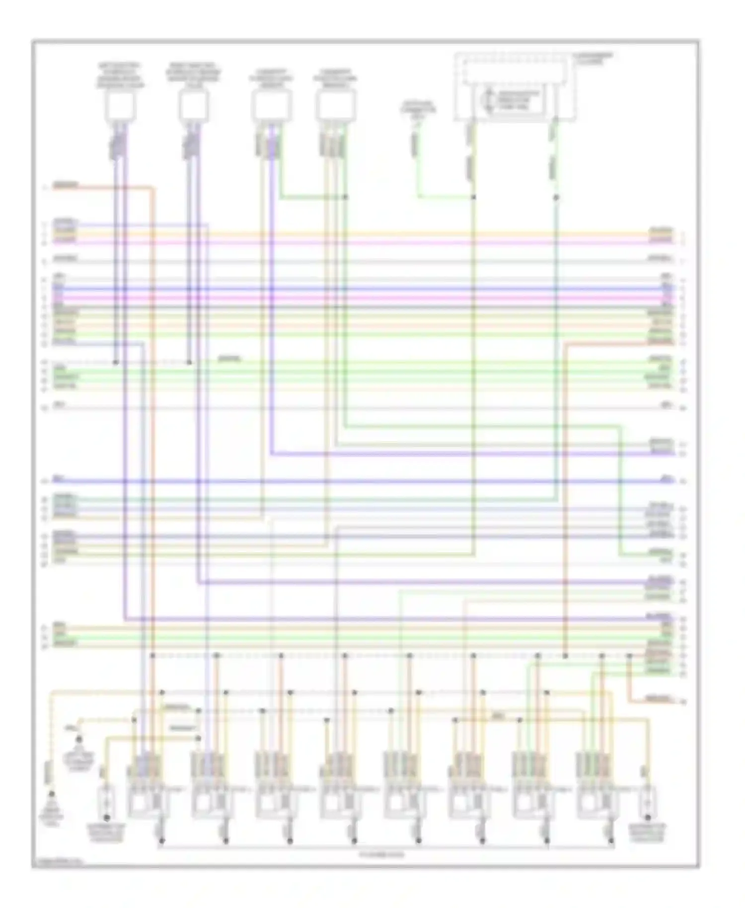 A6 Audi C5 facelift (2001-2004): Wiring diagram engine performance 4.2l (3 of 4)