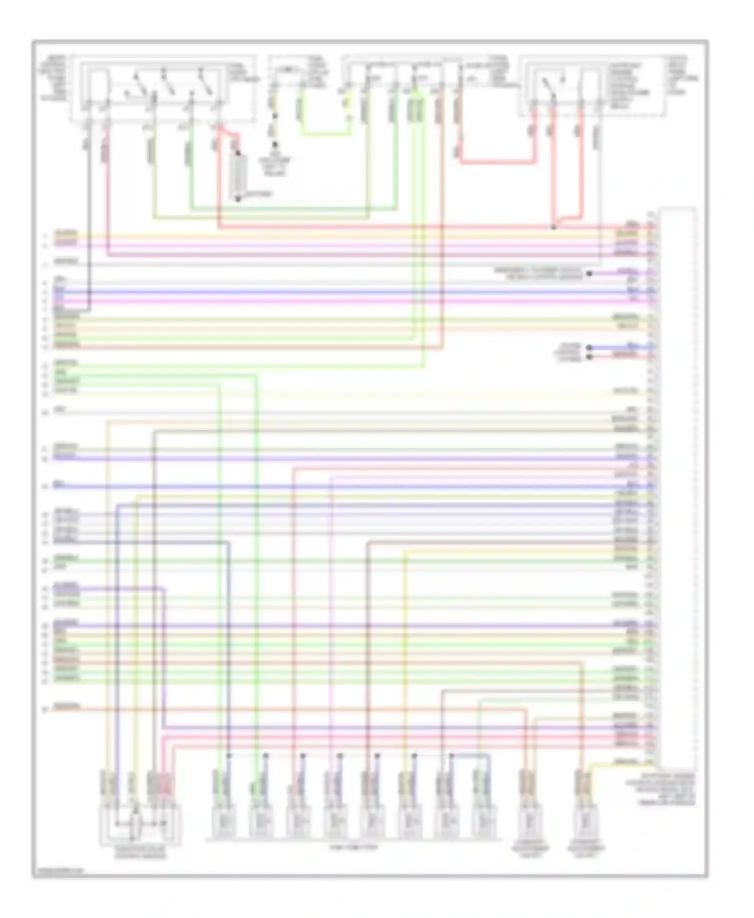 A6 Audi C5 facelift (2001-2004): Wiring diagram engine performance 4.2l (4 of 4)