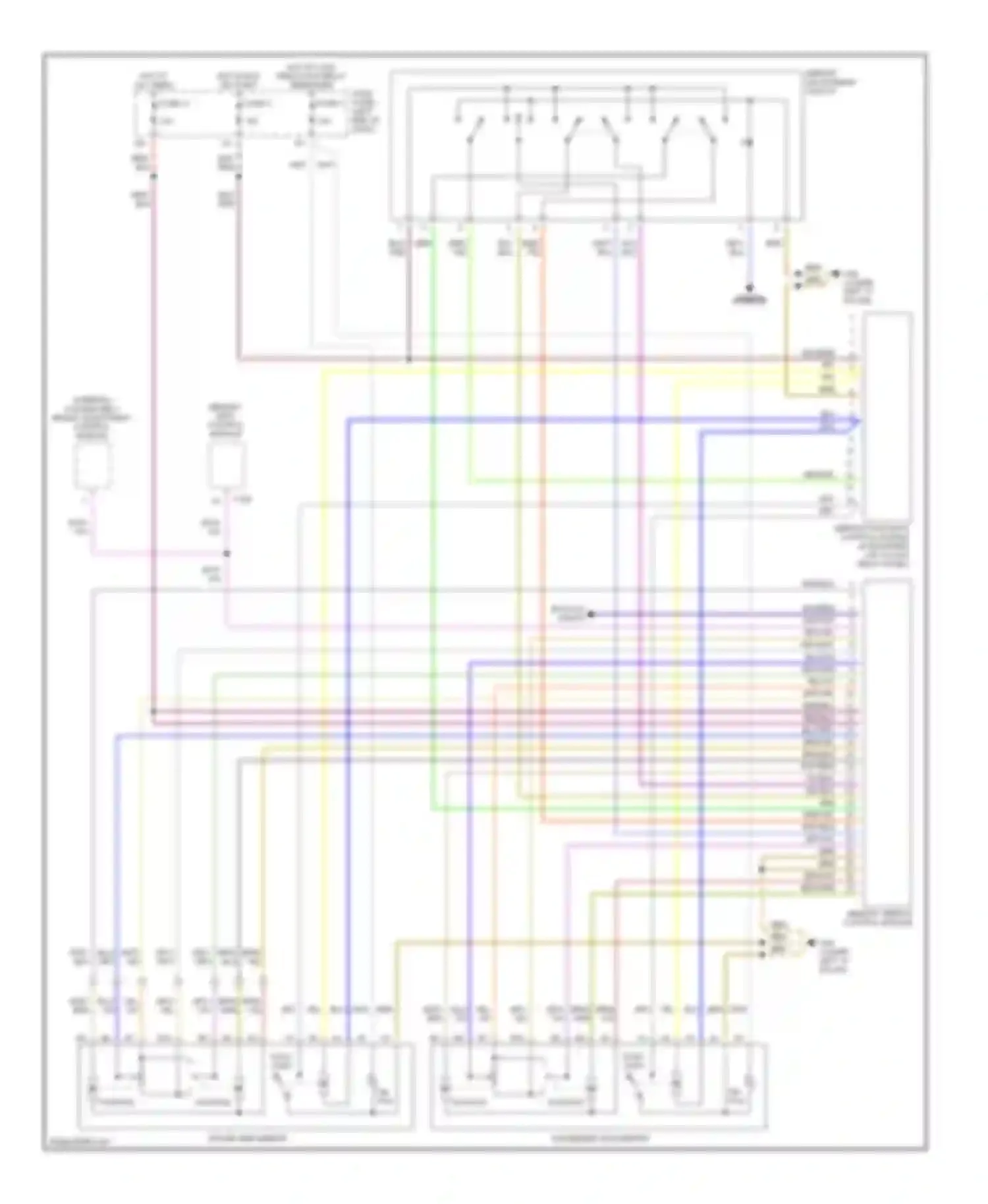A6 Audi C5 facelift (2001-2004): Memory mirrors circuit