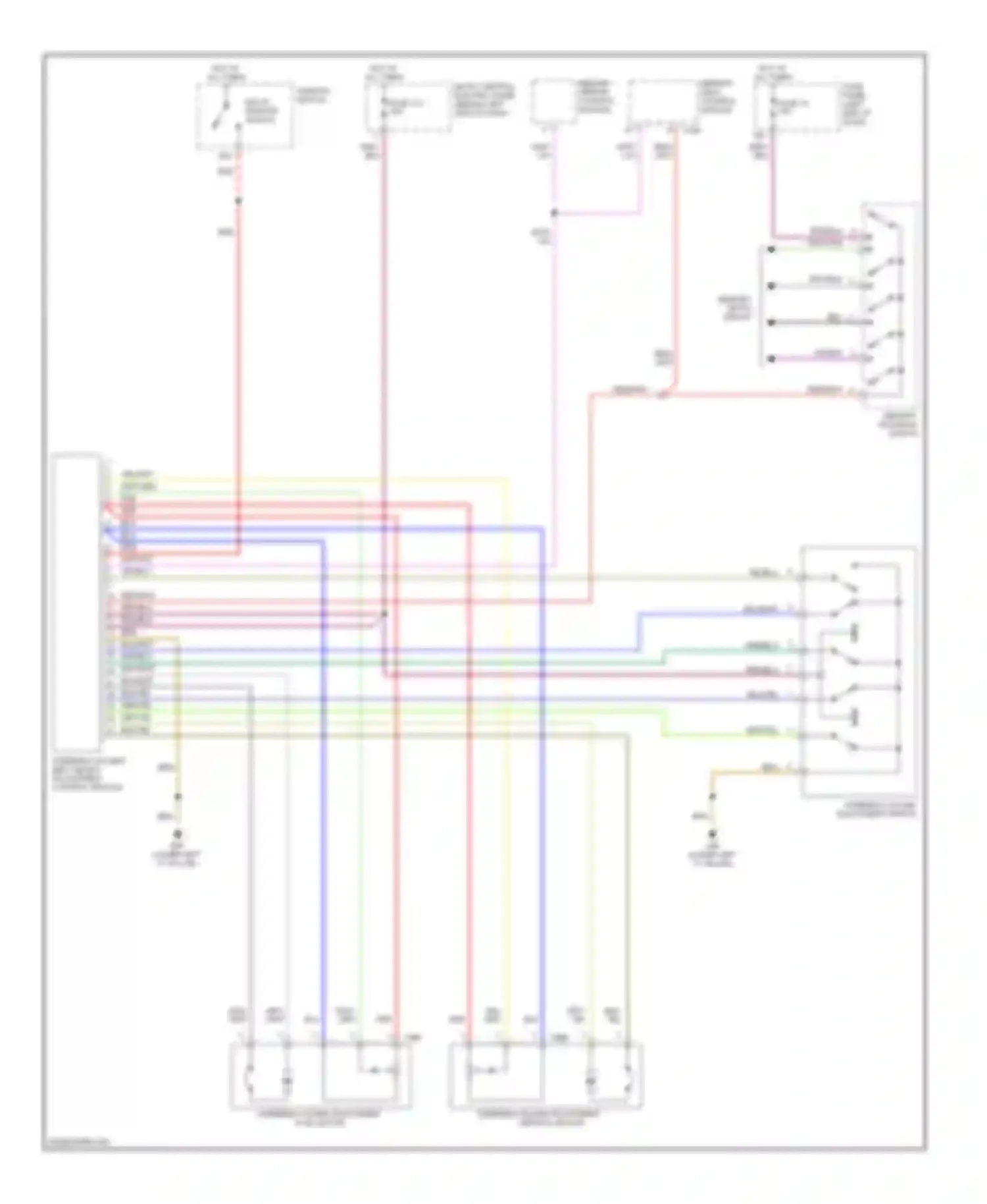 A6 Audi C5 facelift (2001-2004): Steering column memory circuit