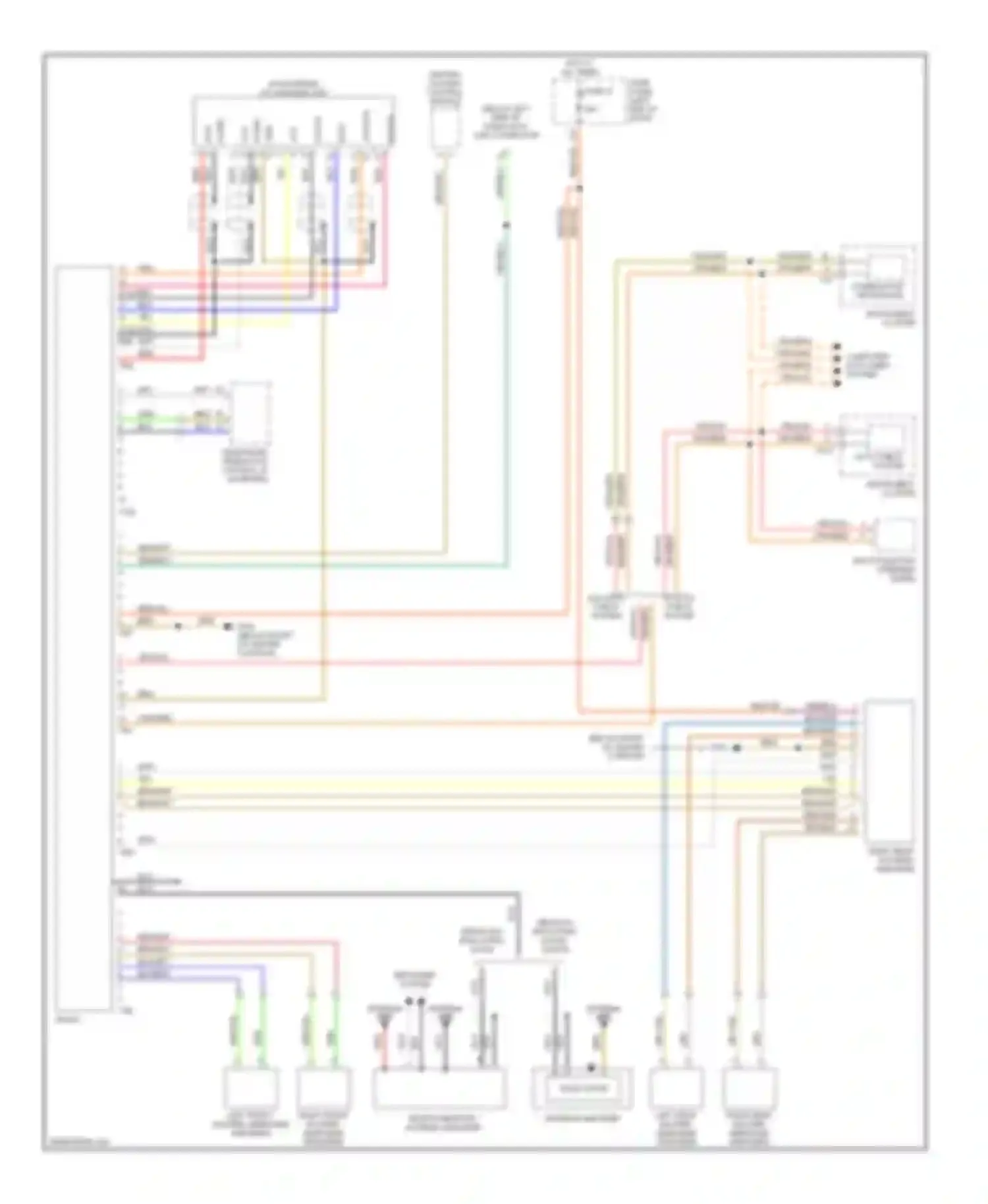 A6 Audi C5 facelift (2001-2004): Radio circuit, base