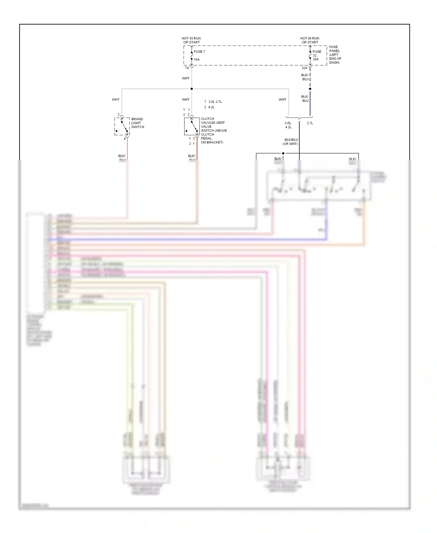 Wiring diagram 3.0l, 4.2l for Audi A6 C5 facelift (2001-2004) (1 of 1)