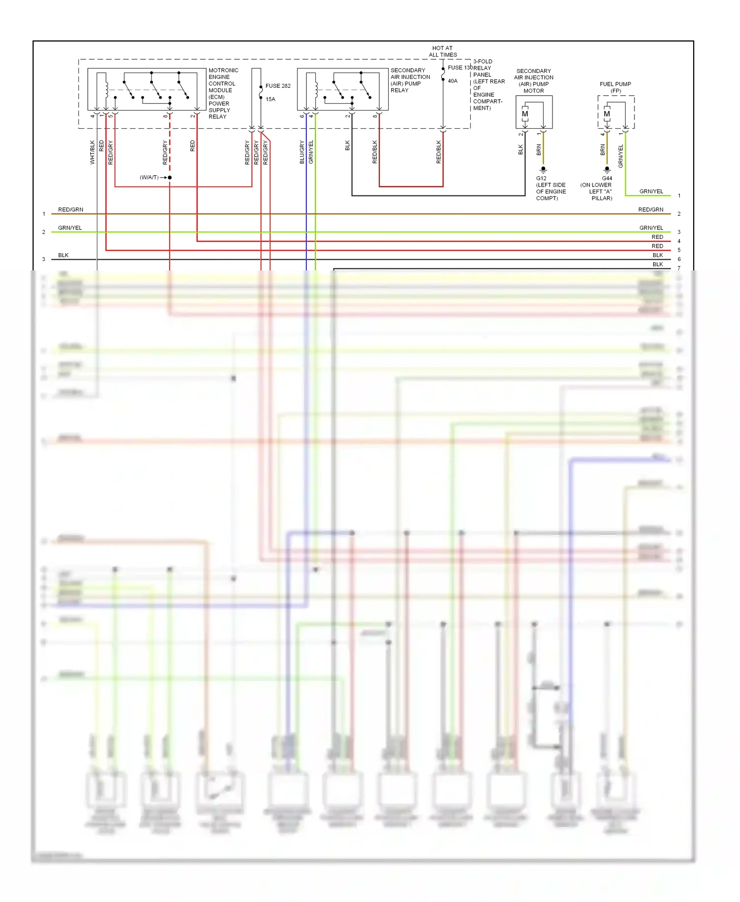 Wiring diagram blu/gry for Audi A6 C5 facelift (2001-2004) (9 of 20)