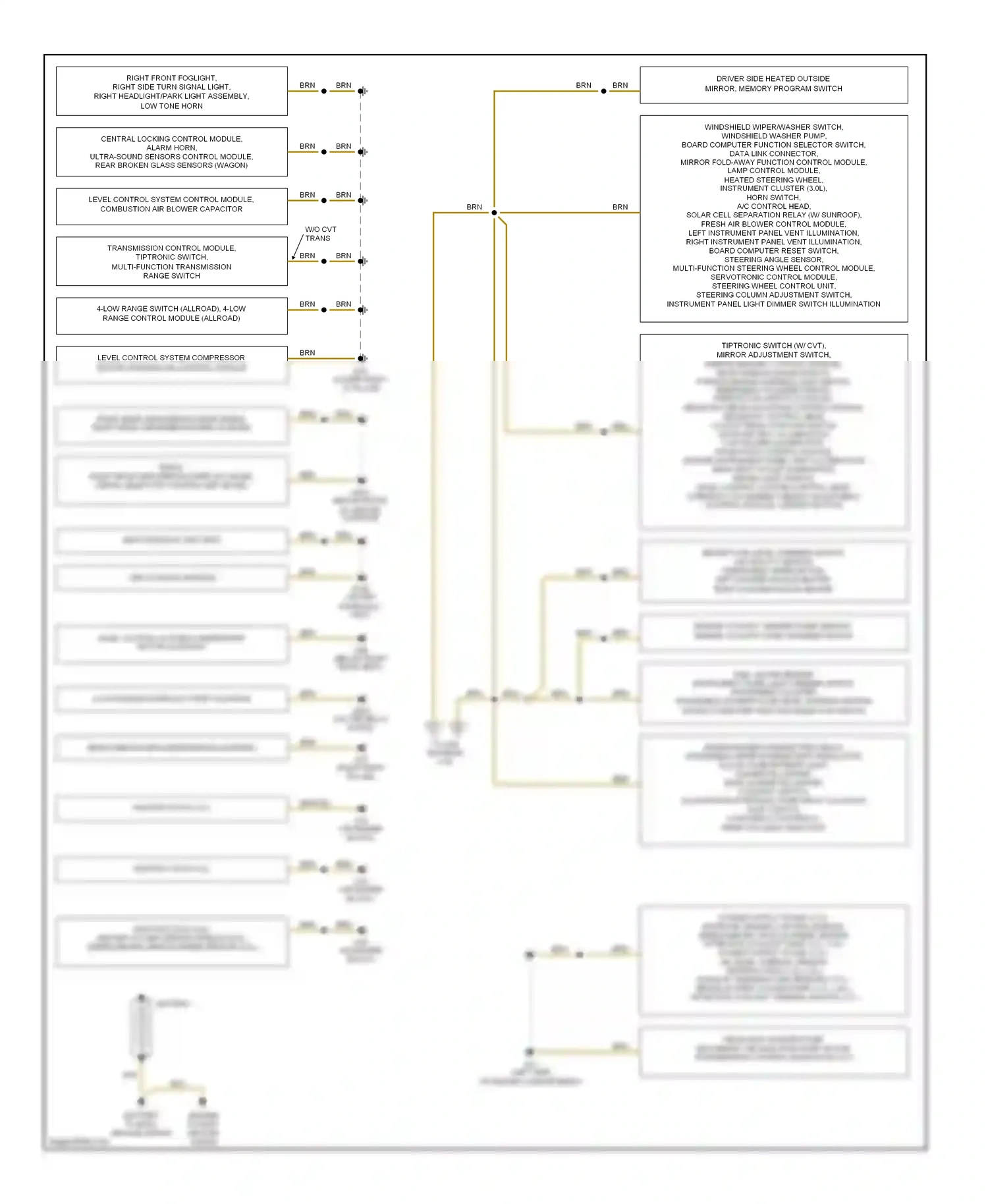 Wiring diagram brn for Audi A6 C5 facelift (2001-2004) (35 of 79)