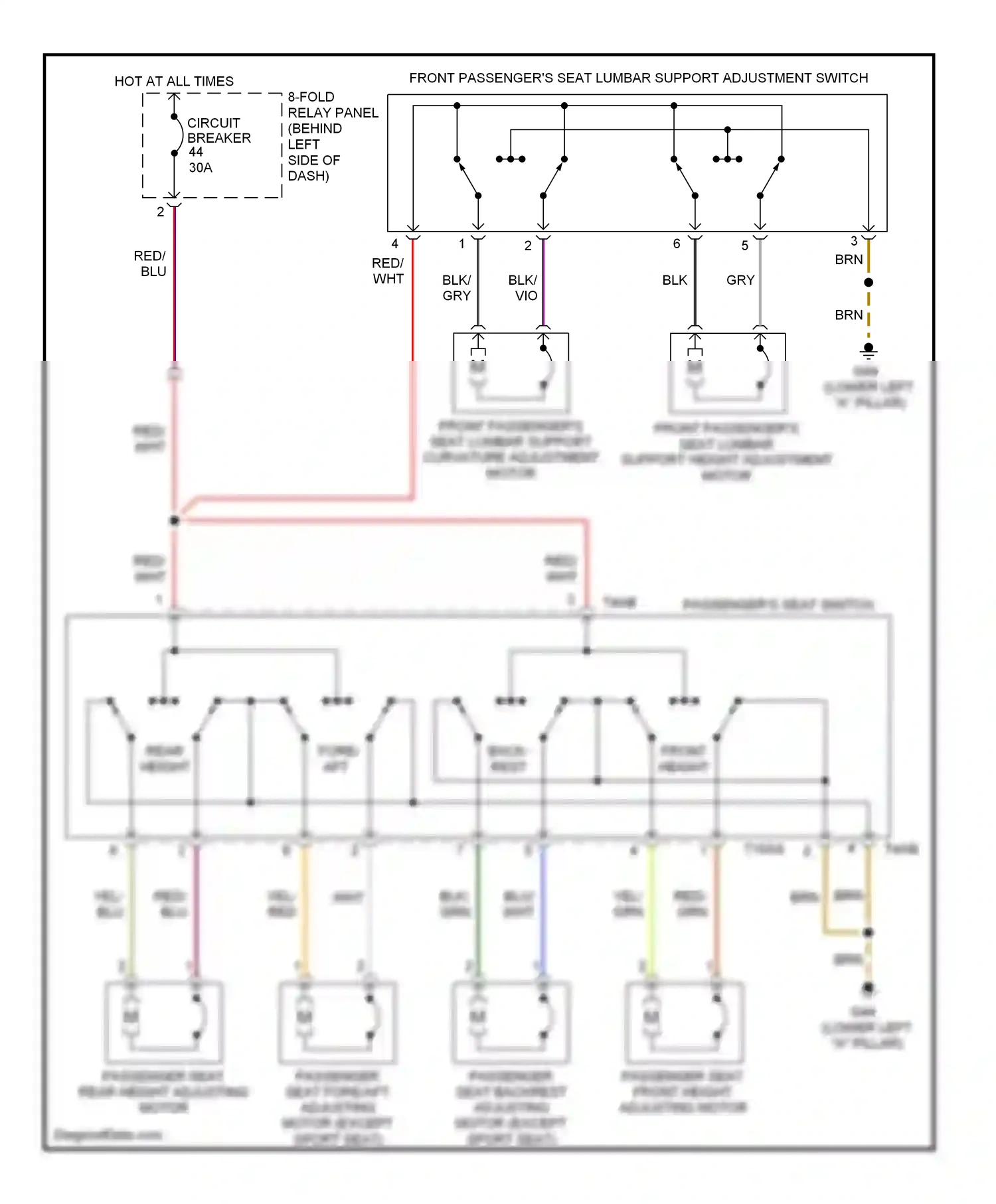 Wiring diagram brn for Audi A6 C5 facelift (2001-2004) (64 of 79)