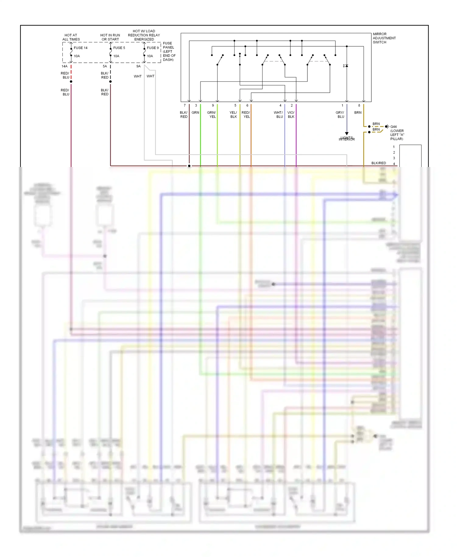 Wiring diagram brn for Audi A6 C5 facelift (2001-2004) (49 of 79)