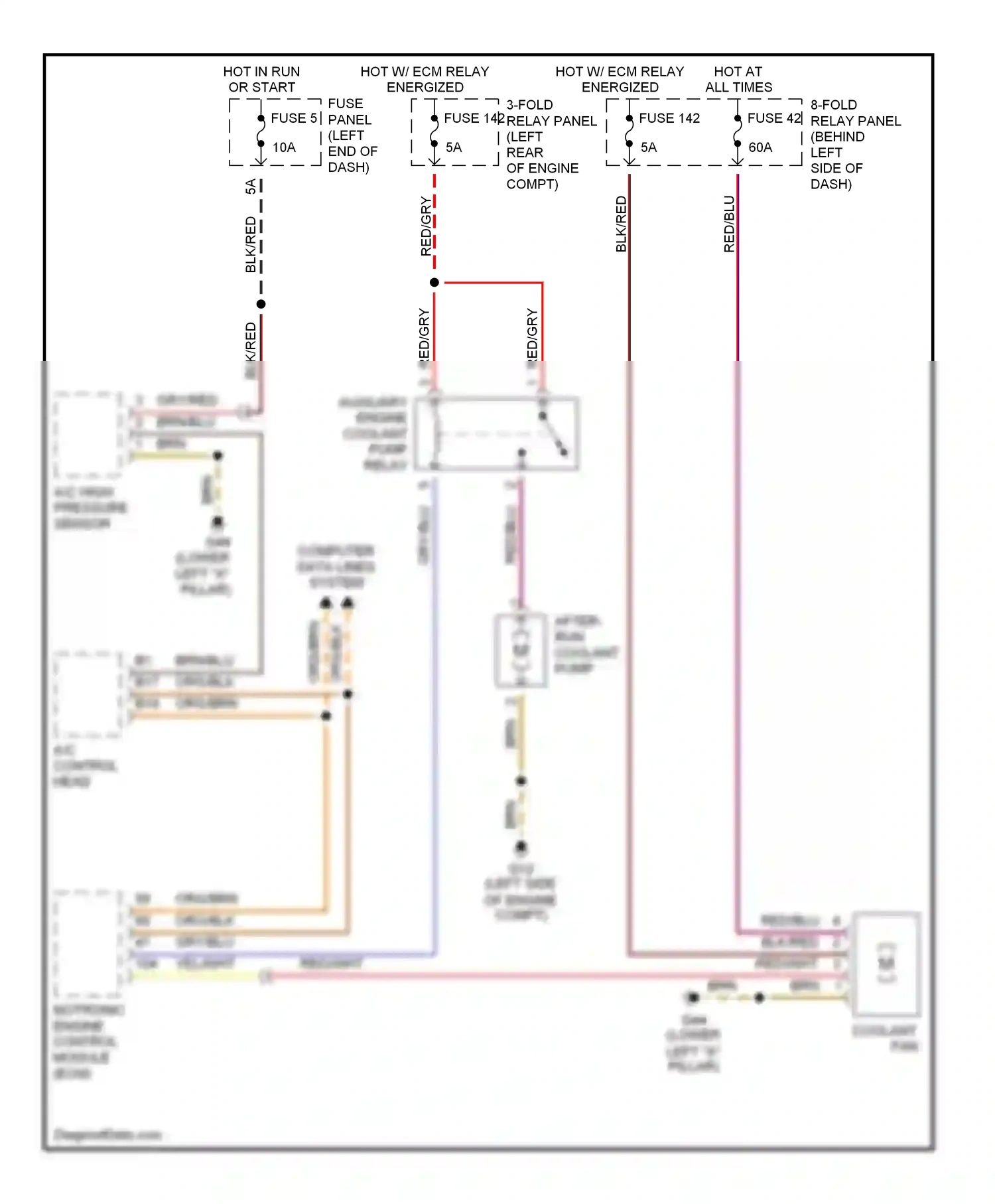 Wiring diagram brn/blu for Audi A6 C5 facelift (2001-2004) (12 of 24)