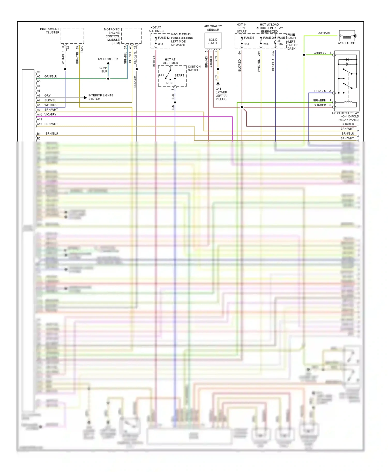 Wiring diagram brn/vio for Audi A6 C5 facelift (2001-2004) (1 of 16)
