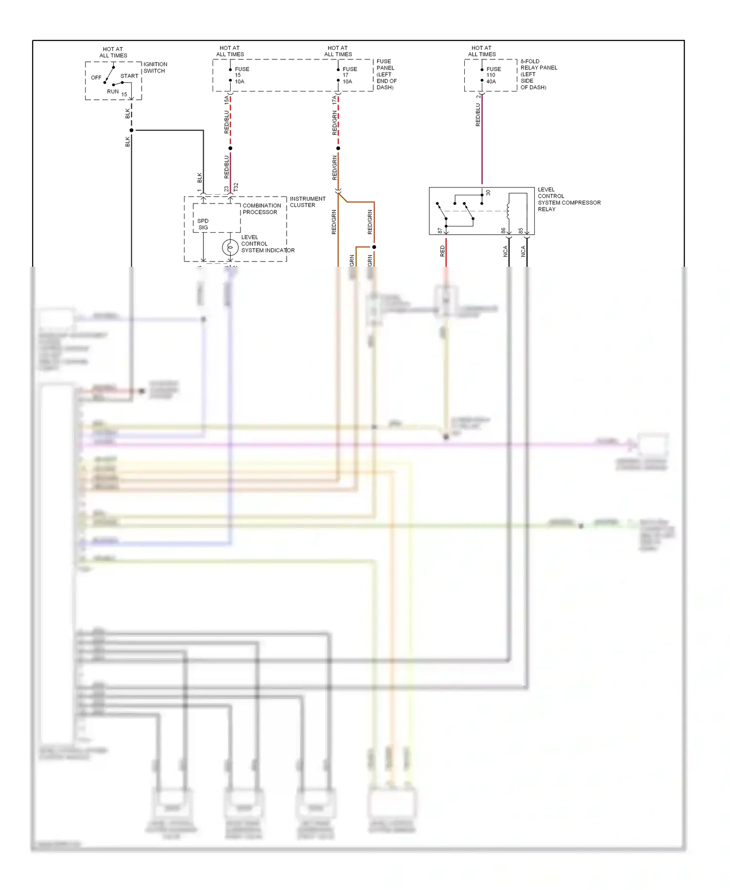 Wiring diagram compressor motor for Audi A6 C5 facelift (2001-2004) (1 of 1)