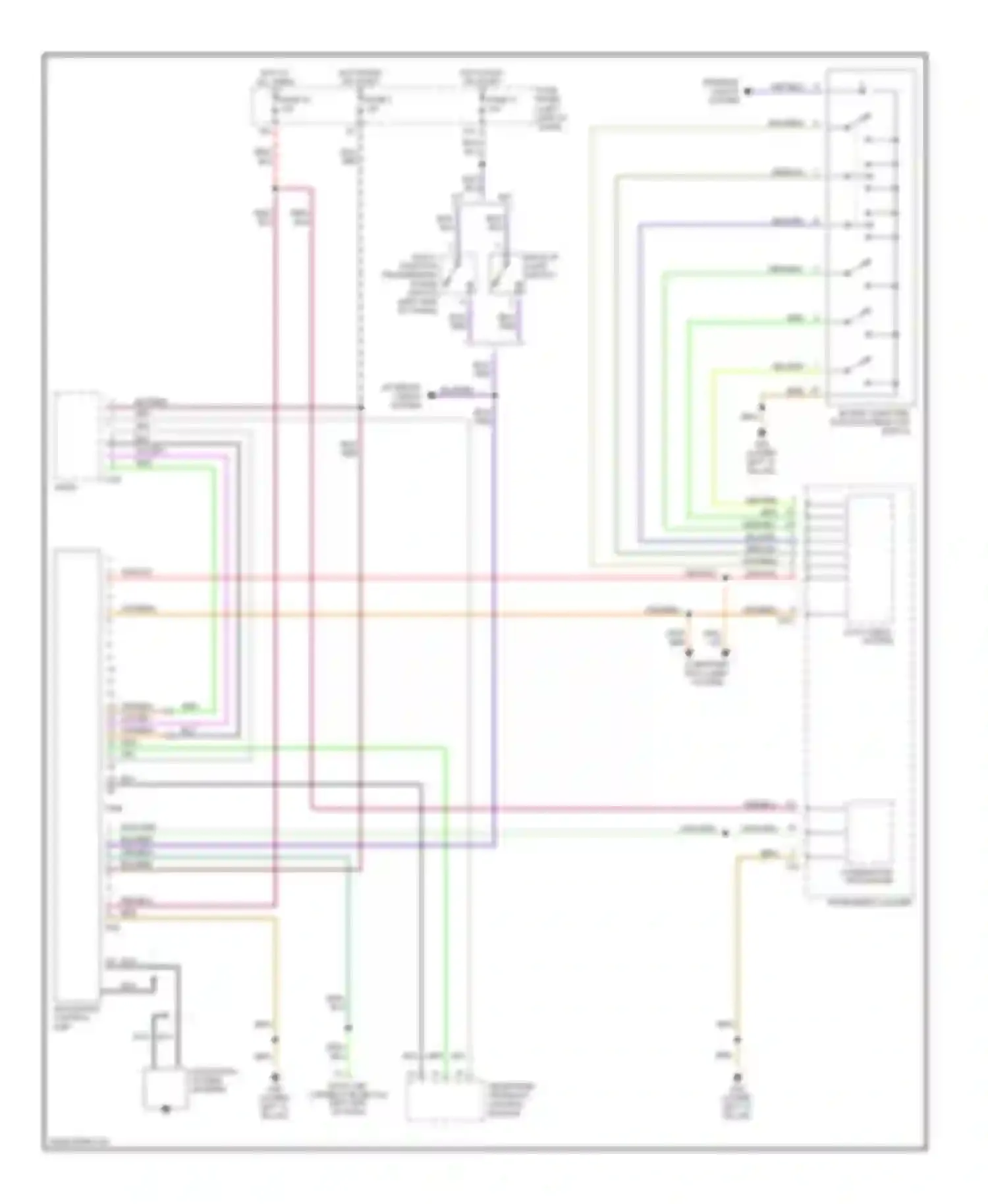 Wiring diagram navigation control unit for Audi A6 C5 facelift (2001-2004)