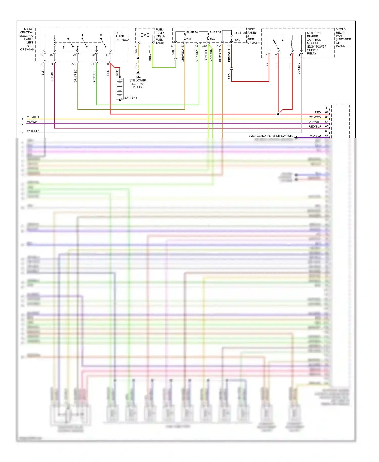 Wiring diagram grn/brn for Audi A6 C5 facelift (2001-2004) (18 of 18)
