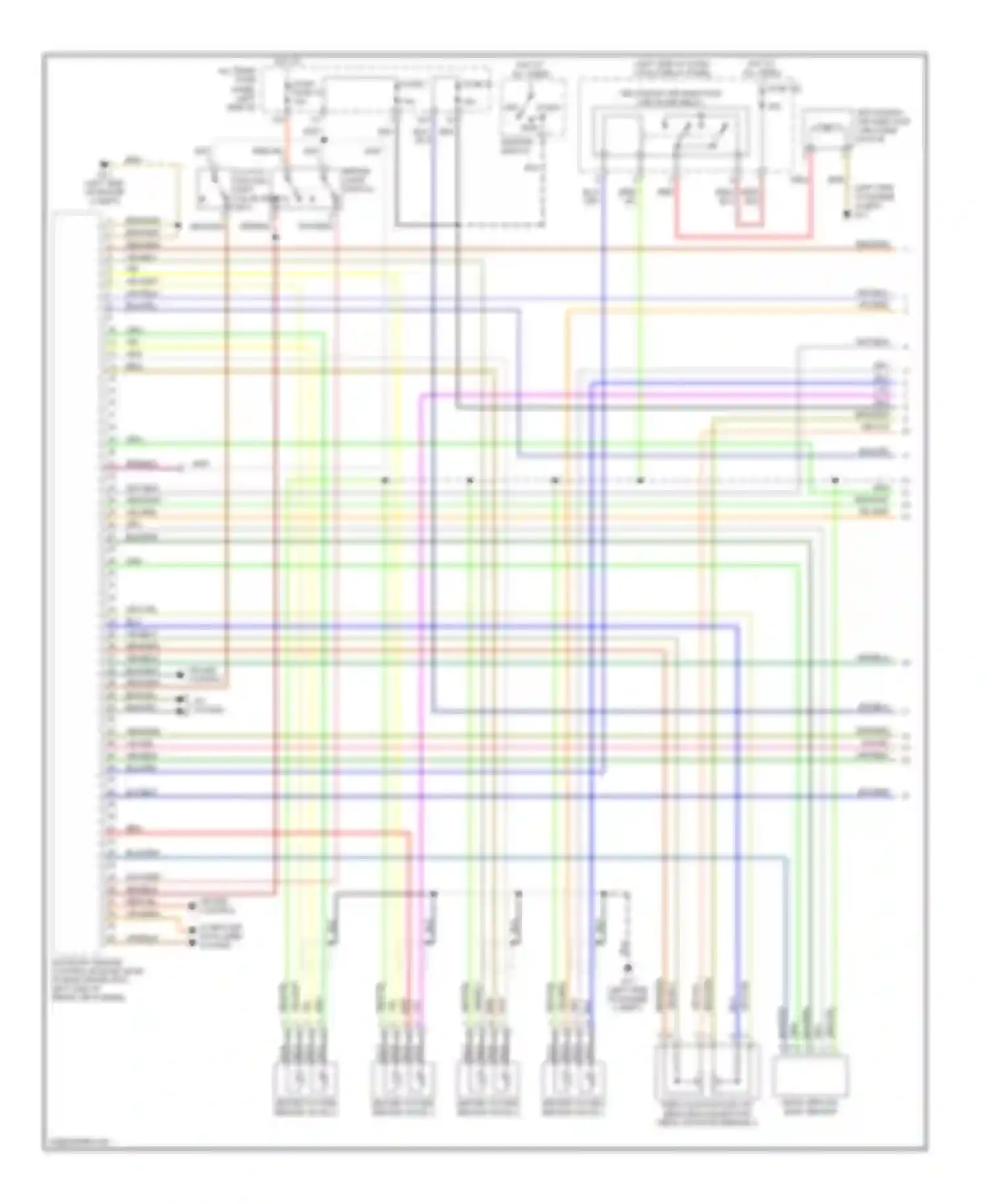 Wiring diagram computer data lines system for Audi A6 C5 facelift (2001-2004)