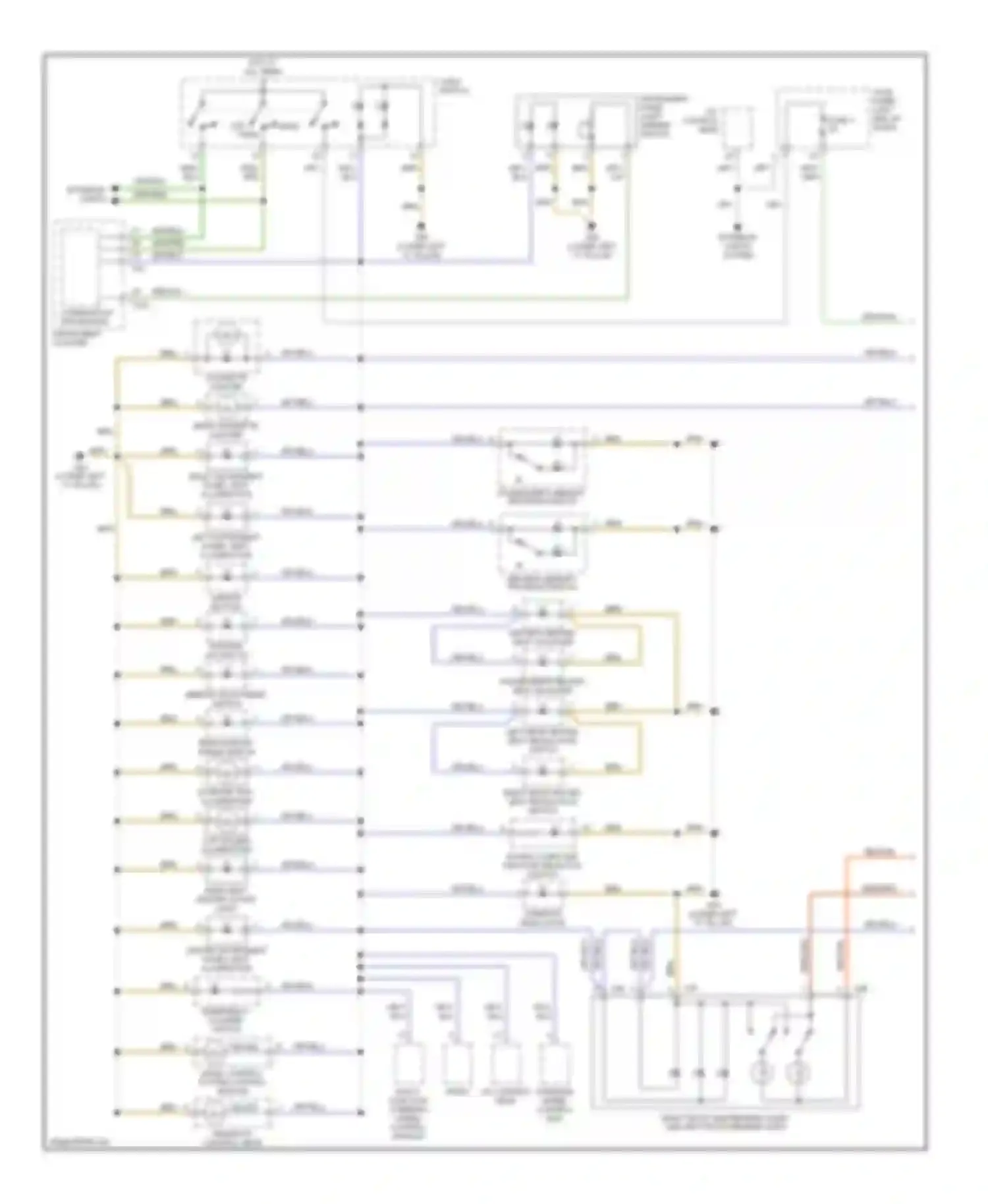 Wiring diagram level control system control module for Audi A6 C5 facelift (2001-2004)