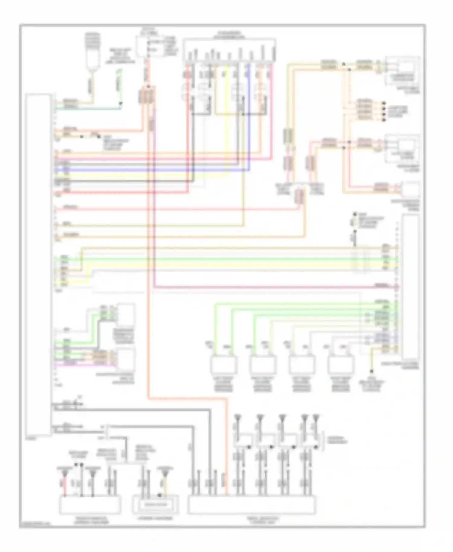 Wiring diagram combination processor for Audi A6 C5 facelift (2001-2004)