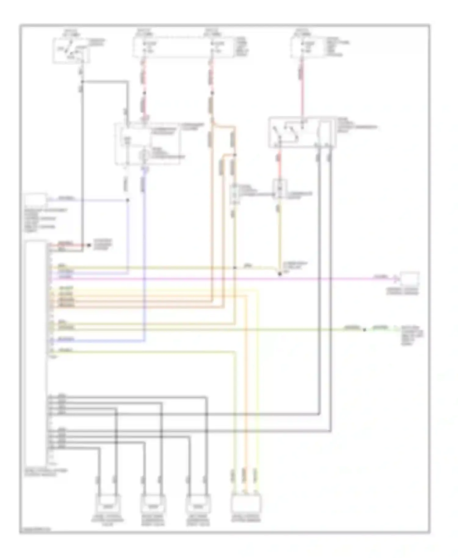 Wiring diagram level control system indicator for Audi A6 C5 facelift (2001-2004)