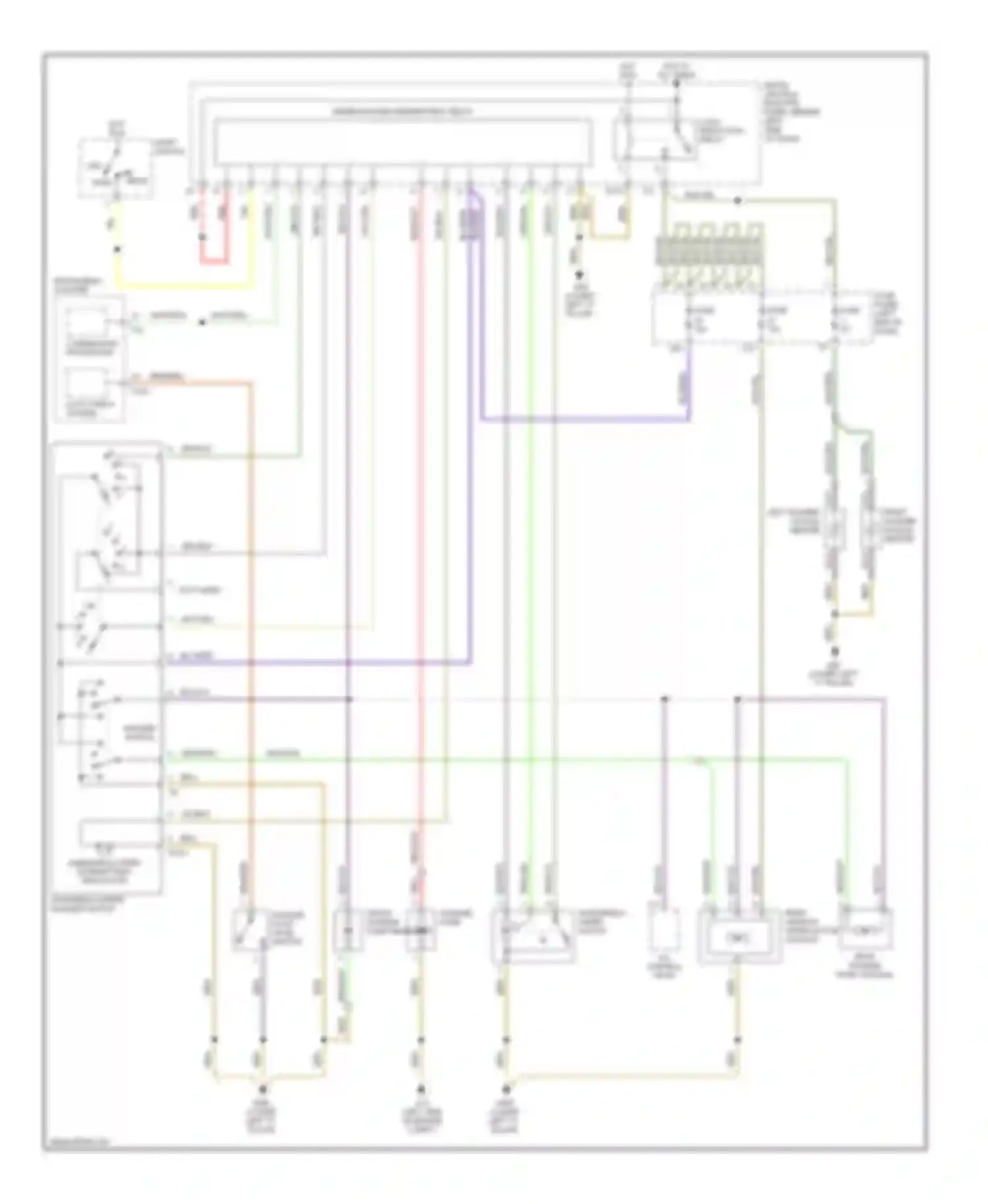 Wiring diagram load reduction relay for Audi A6 C5 facelift (2001-2004)