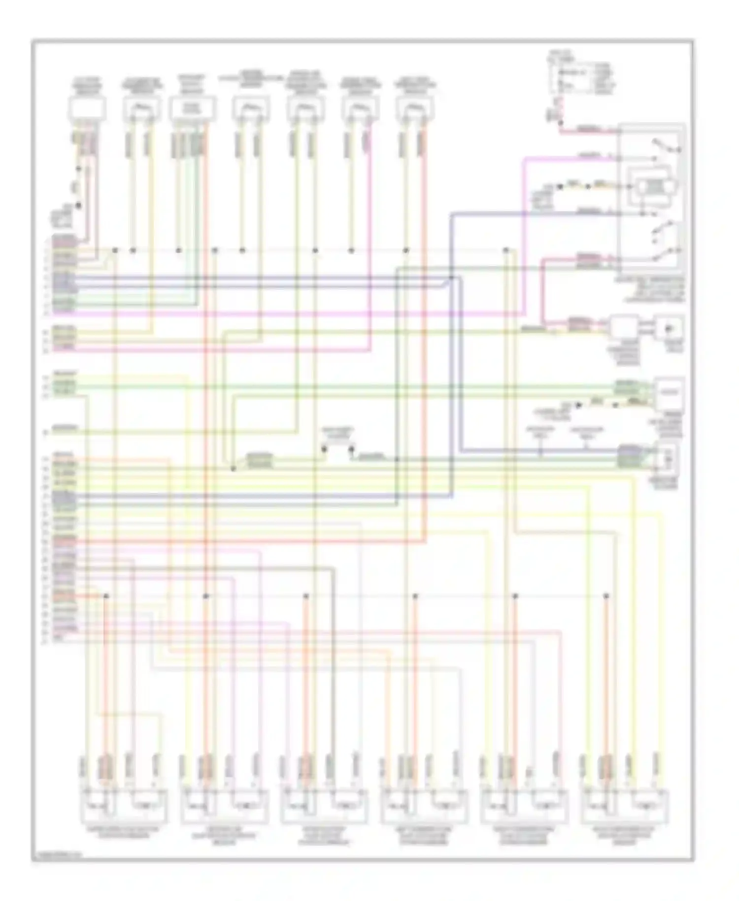 Wiring diagram solar operation control module for Audi A6 C5 facelift (2001-2004)