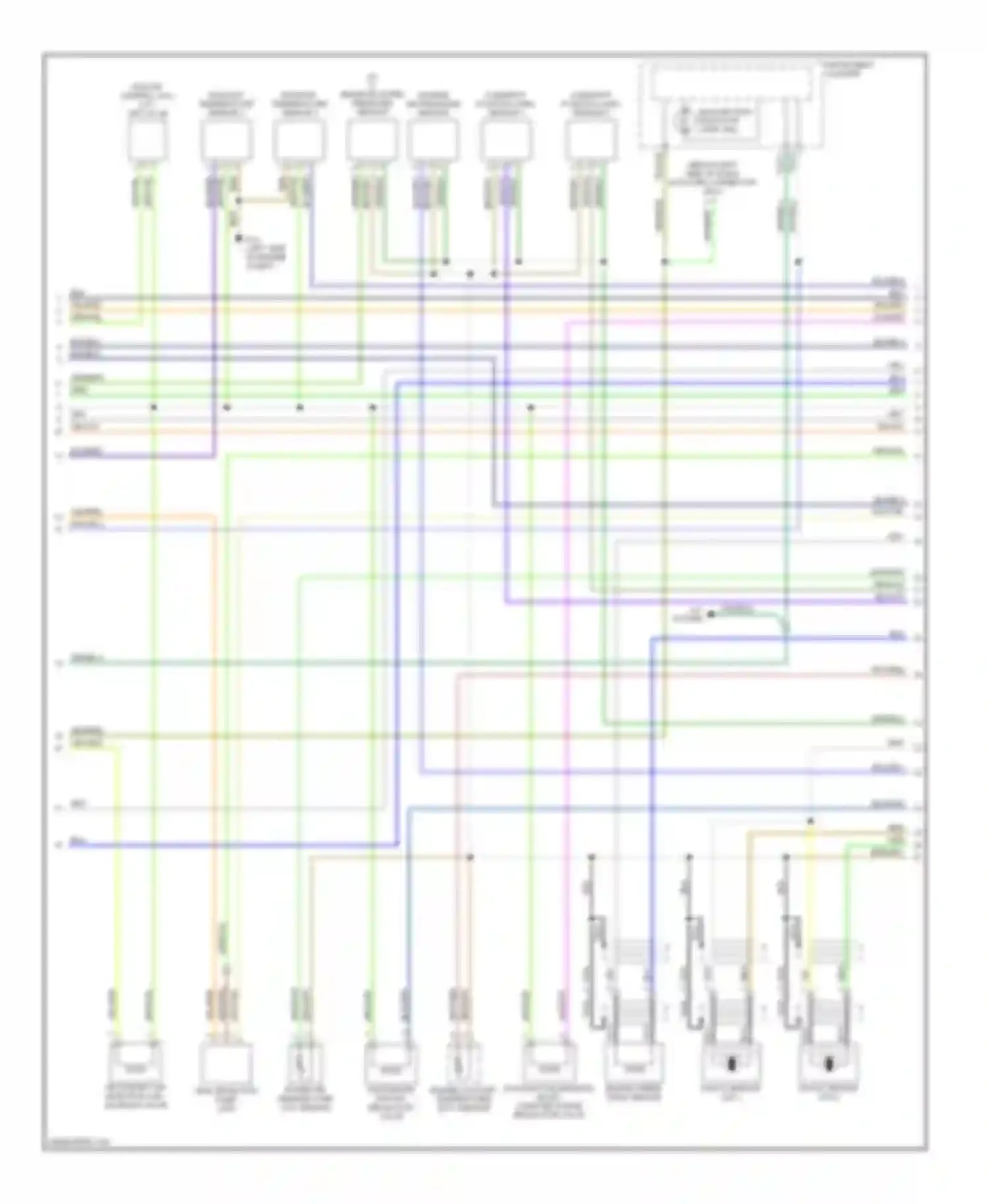 Wiring diagram malfunction indicator lamp for Audi A6 C5 facelift (2001-2004)