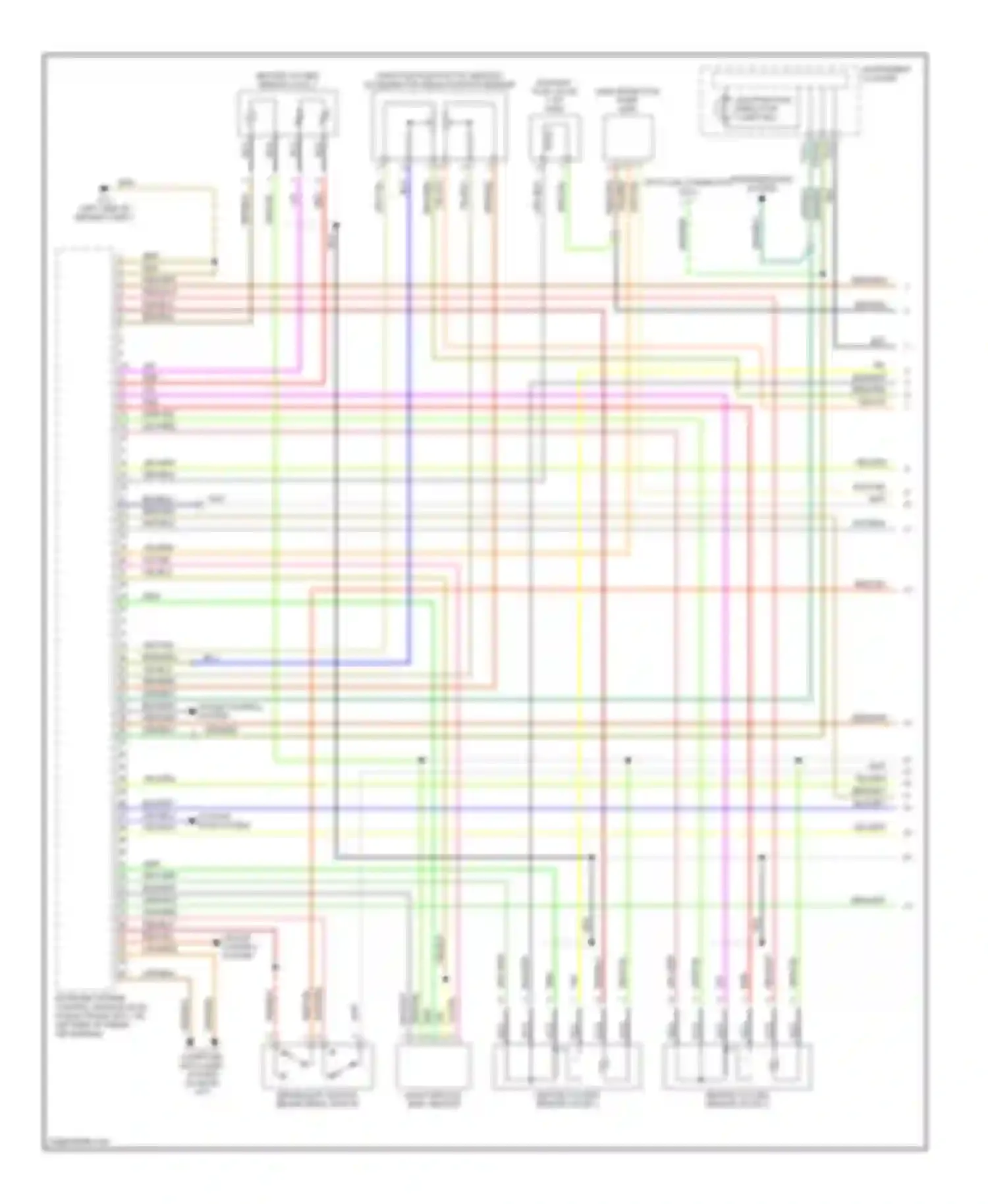 Wiring diagram transmissions system for Audi A6 C5 facelift (2001-2004)