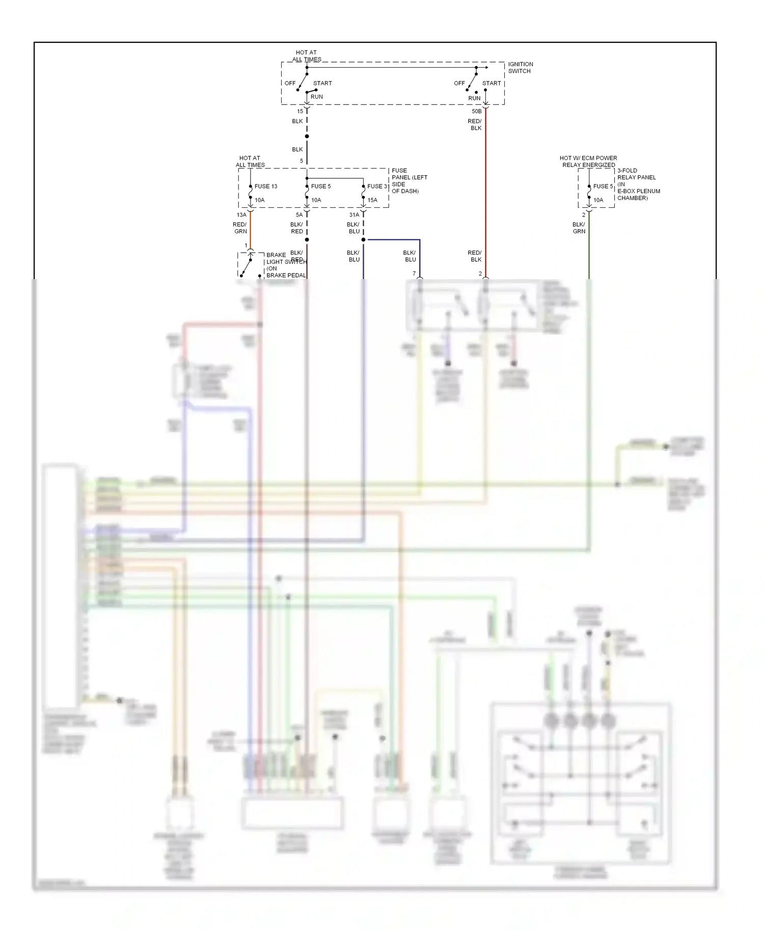 Wiring diagram multi-function steering wheel control module for Audi A6 C5 facelift (2001-2004) (2 of 4)
