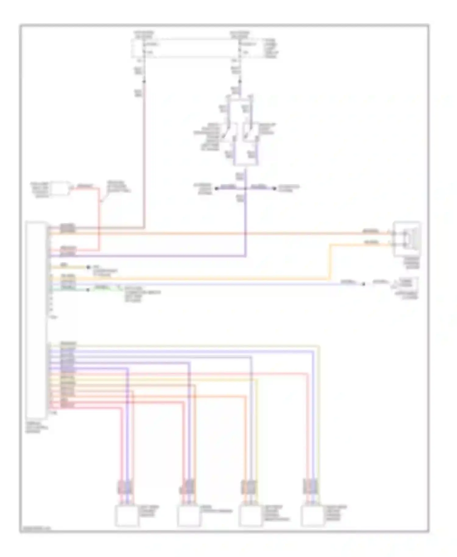 Wiring diagram navigation system for Audi A6 C5 facelift (2001-2004) (1 of 1)