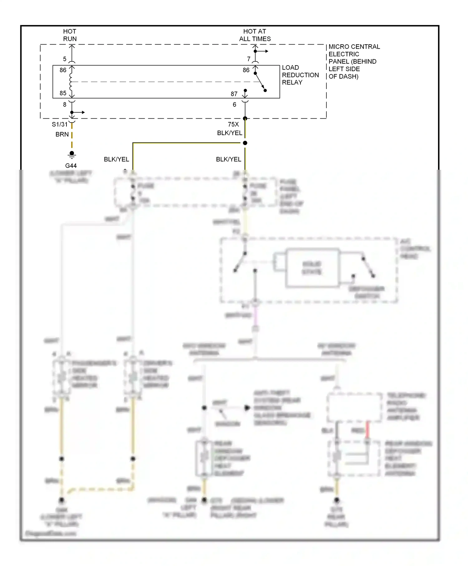 Wiring diagram run for Audi A6 C5 facelift (2001-2004) (8 of 30)