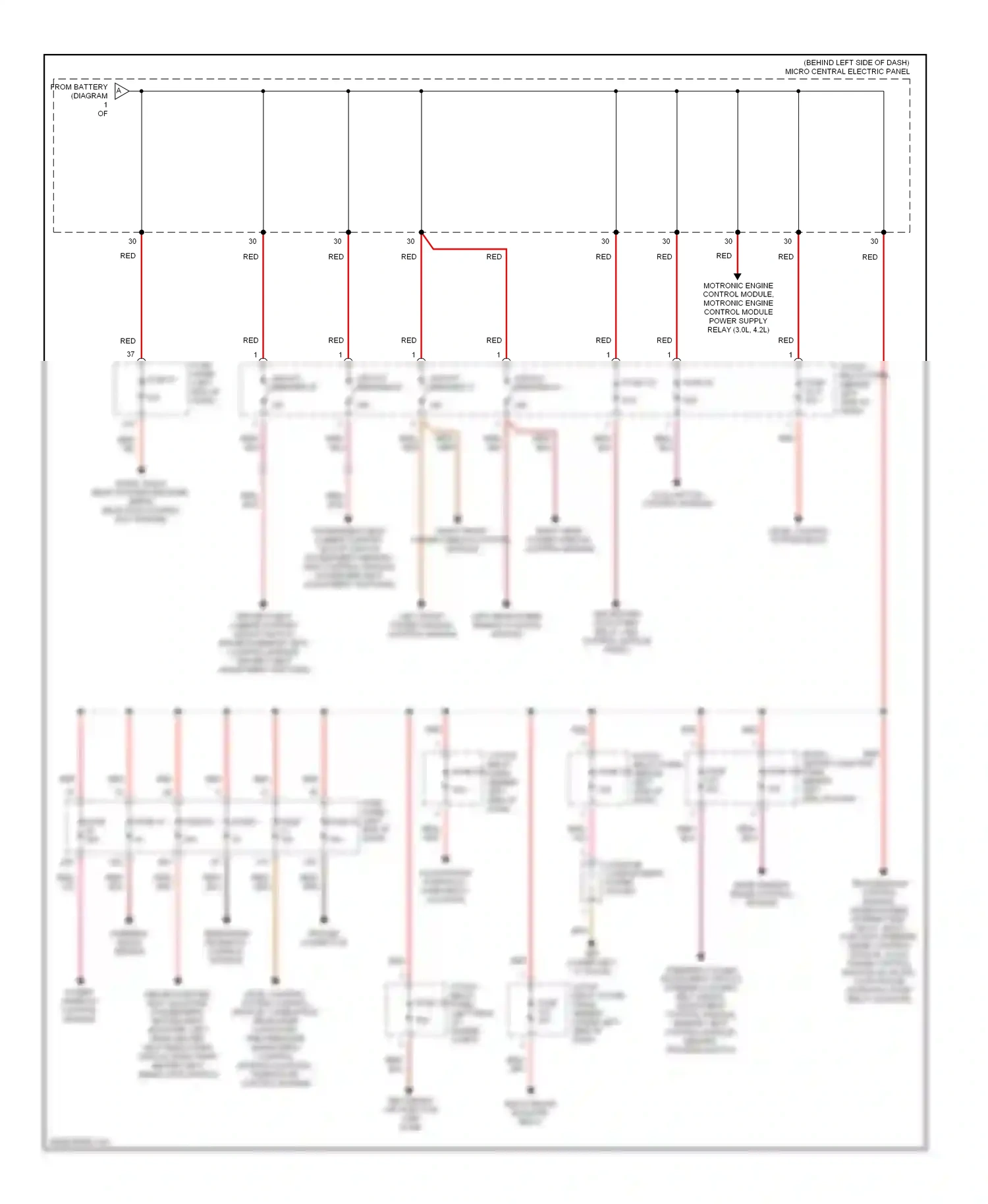 Wiring diagram wht for Audi A6 C5 facelift (2001-2004) (38 of 51)