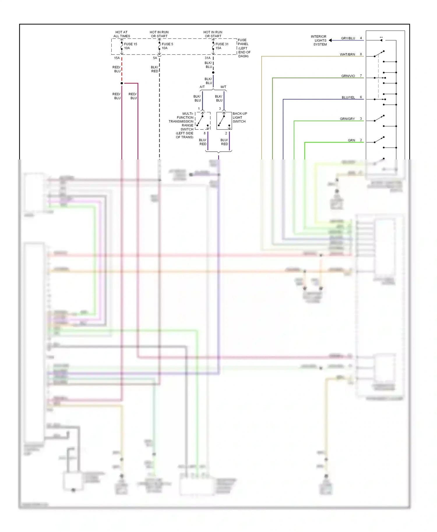 Wiring diagram yel/grn for Audi A6 C5 facelift (2001-2004) (25 of 27)