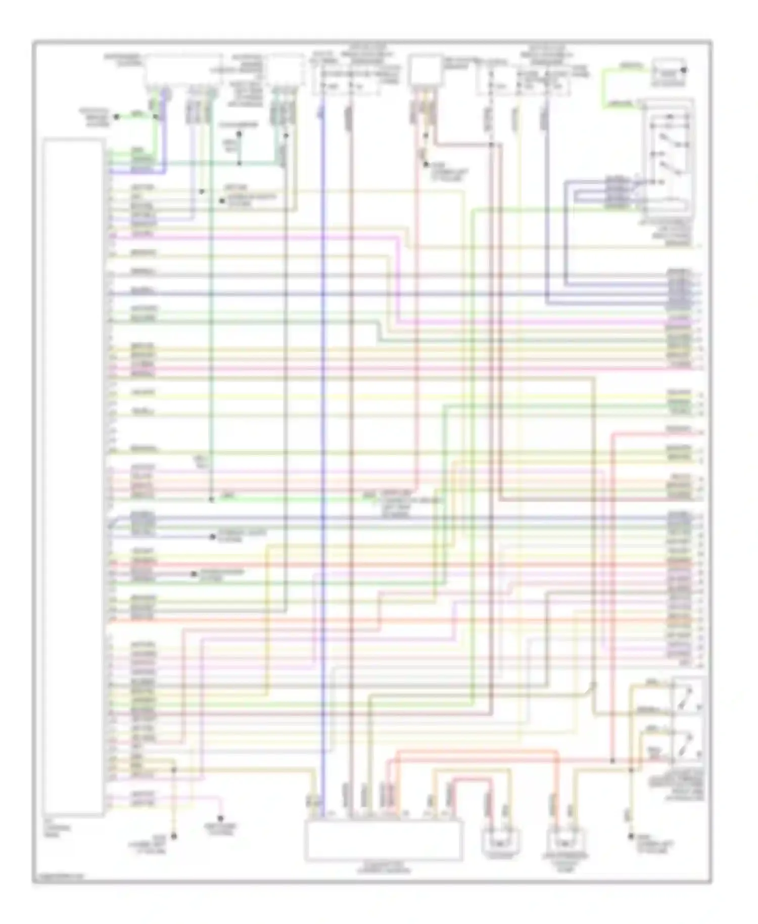 A6 Audi C5 (1997-2001): Automatic a/c circuit (1 of 2)