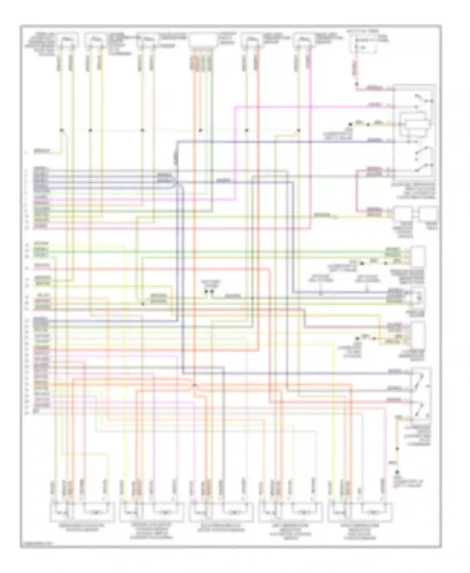 A6 Audi C5 (1997-2001): Automatic a/c circuit (2 of 2)