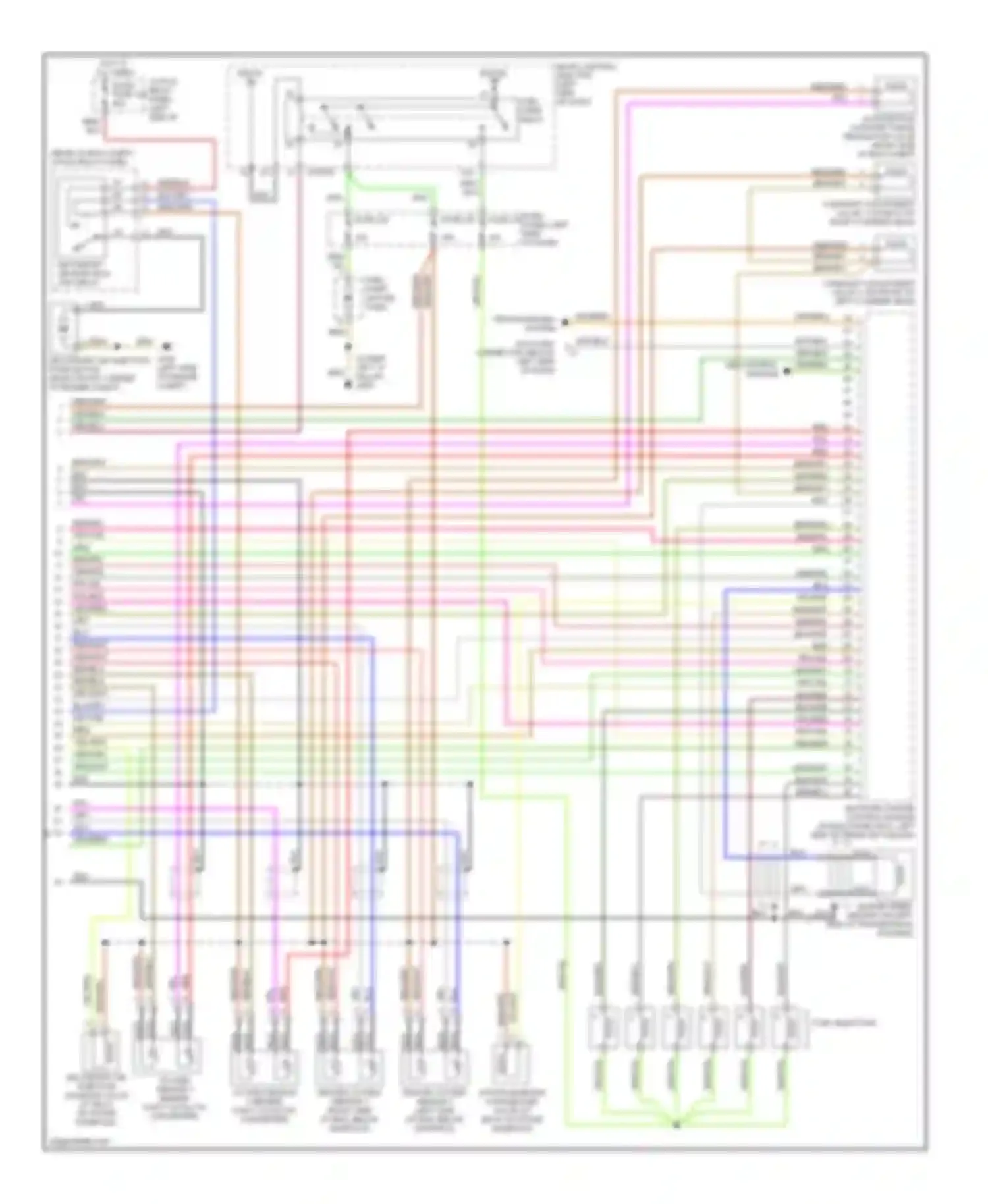 A6 Audi C5 (1997-2001): Wiring diagram engine performance 2.8l (2 of 2)