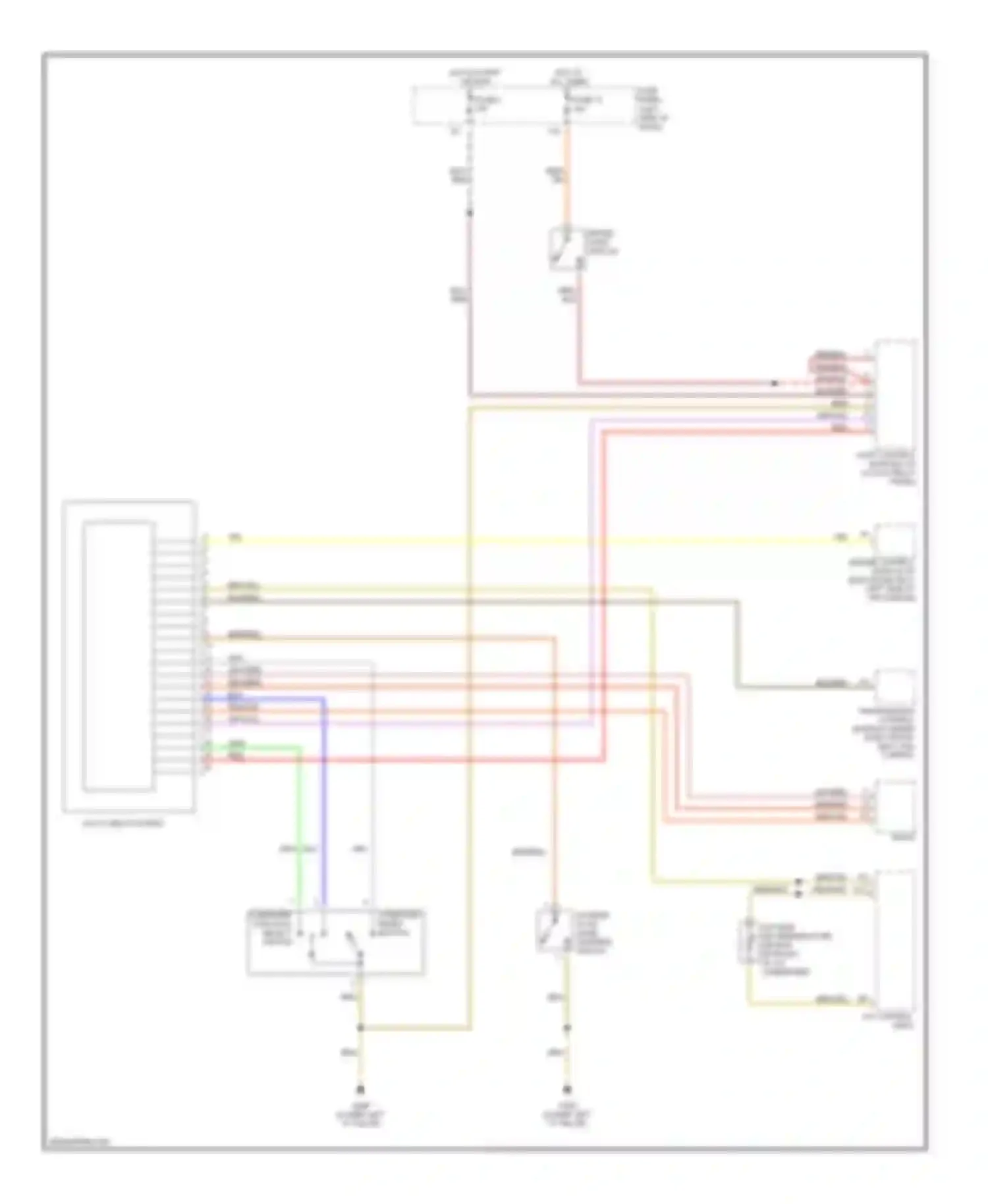 A6 Audi C5 (1997-2001): Auto check system circuit