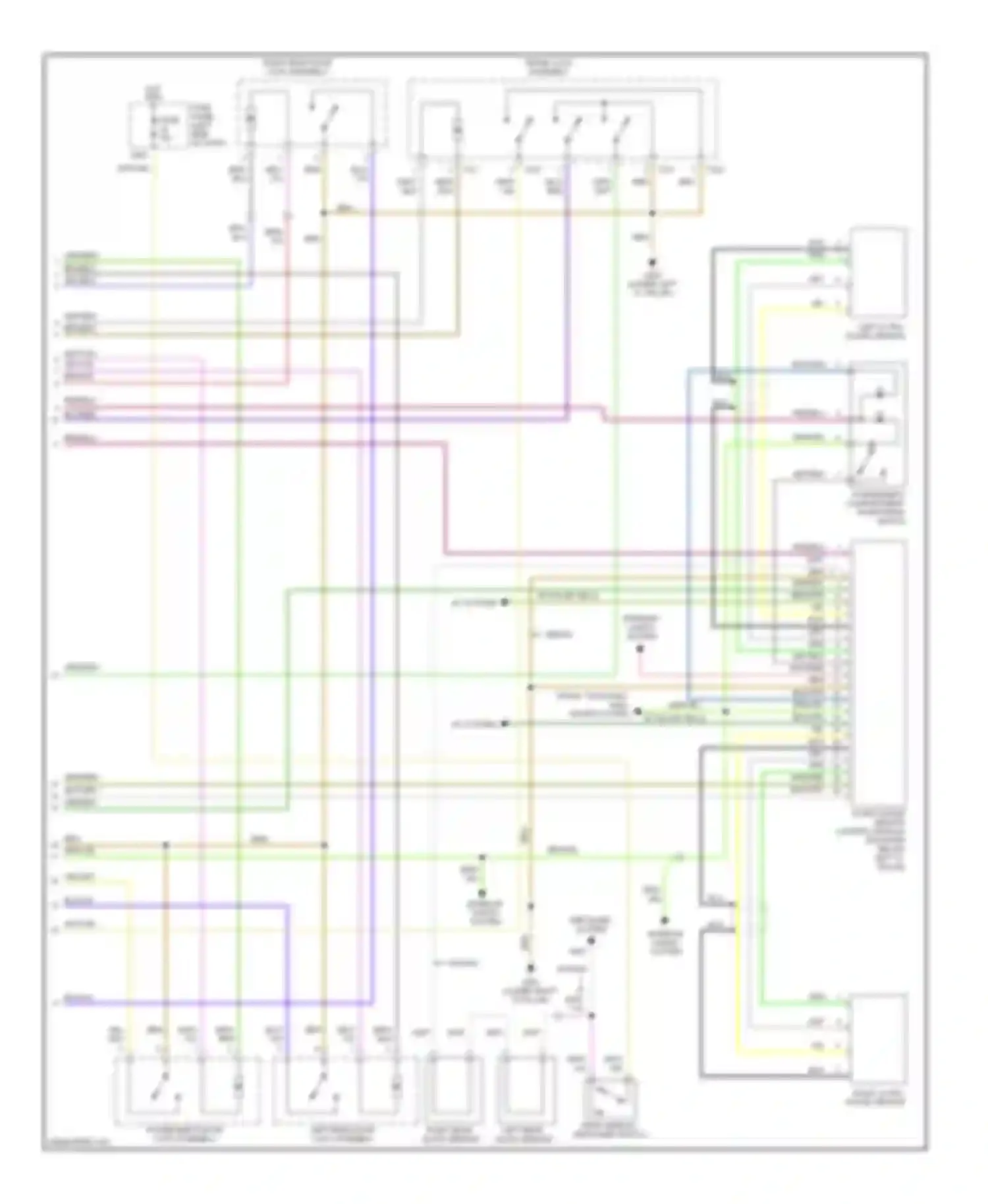 Wiring diagram blu/grn for Audi A6 C5 (1997-2001) (1 of 2)