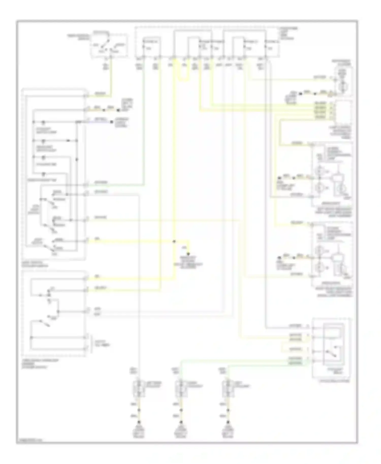 Wiring diagram hid lamp for Audi A6 C5 (1997-2001)