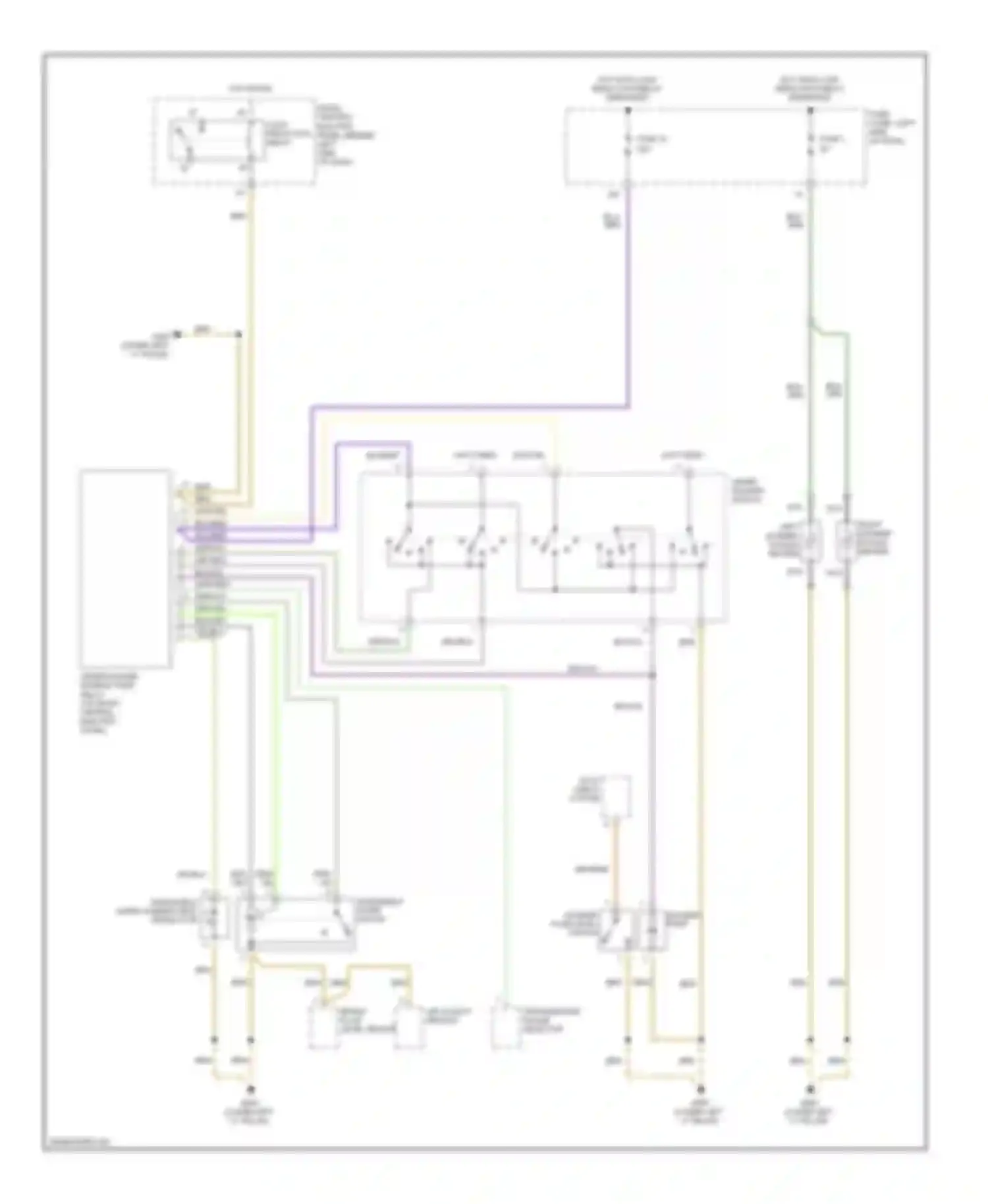 Wiring diagram grn/vio for Audi A6 C5 (1997-2001) (7 of 7)