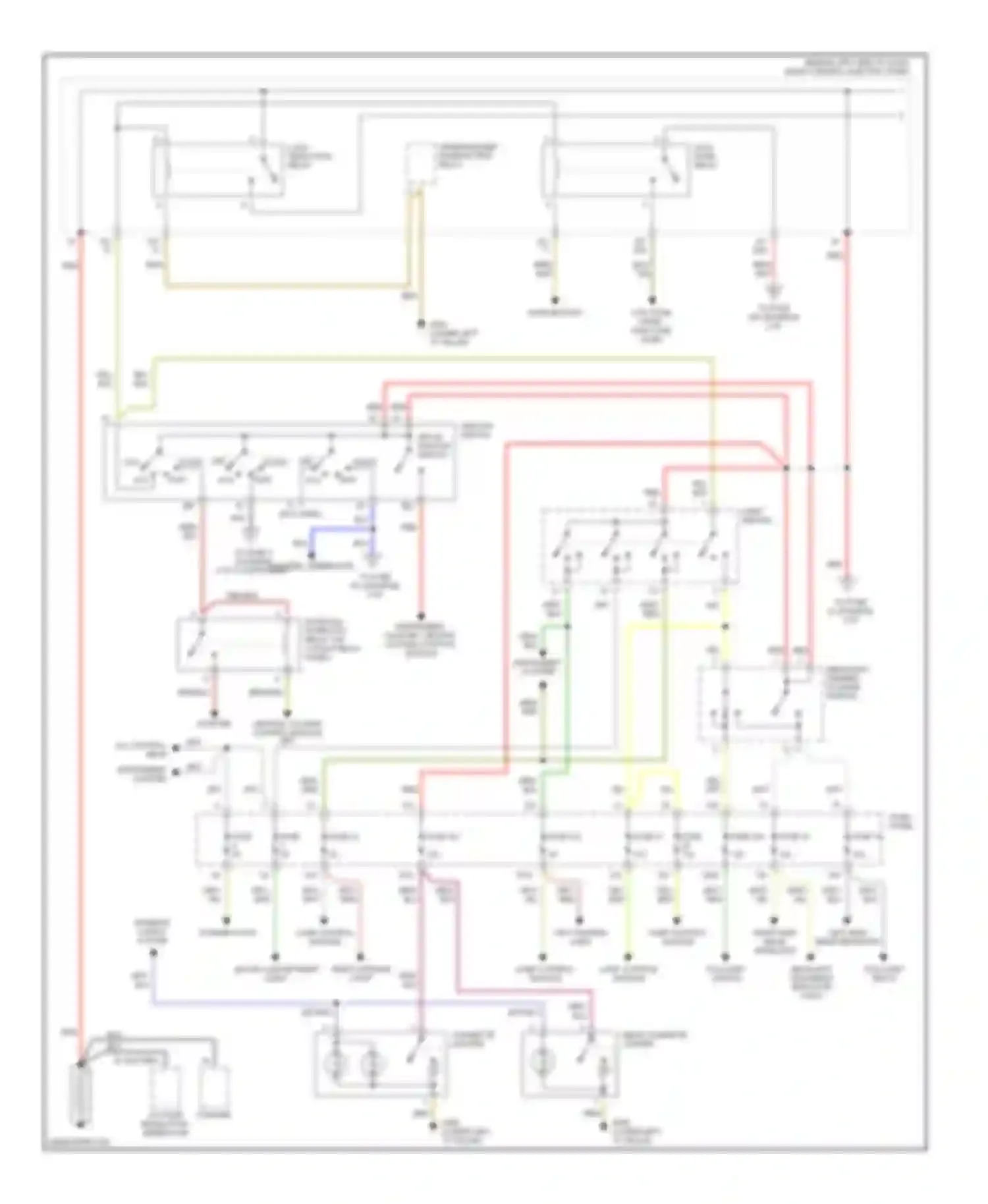 Wiring diagram headlight high beam indicator light for Audi A6 C5 (1997-2001) (1 of 1)