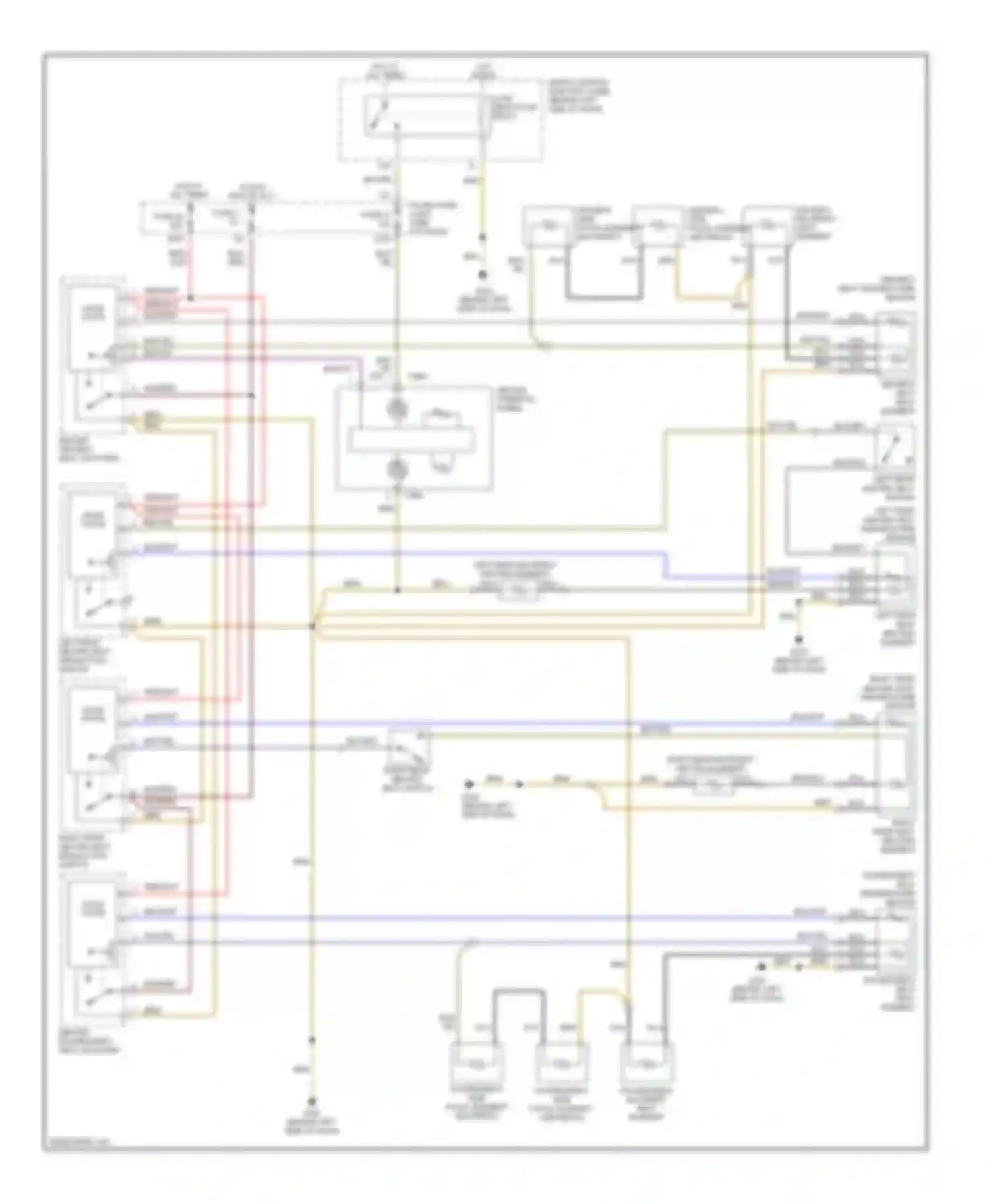 Wiring diagram driver's seat temperature sensor for Audi A6 C5 (1997-2001)