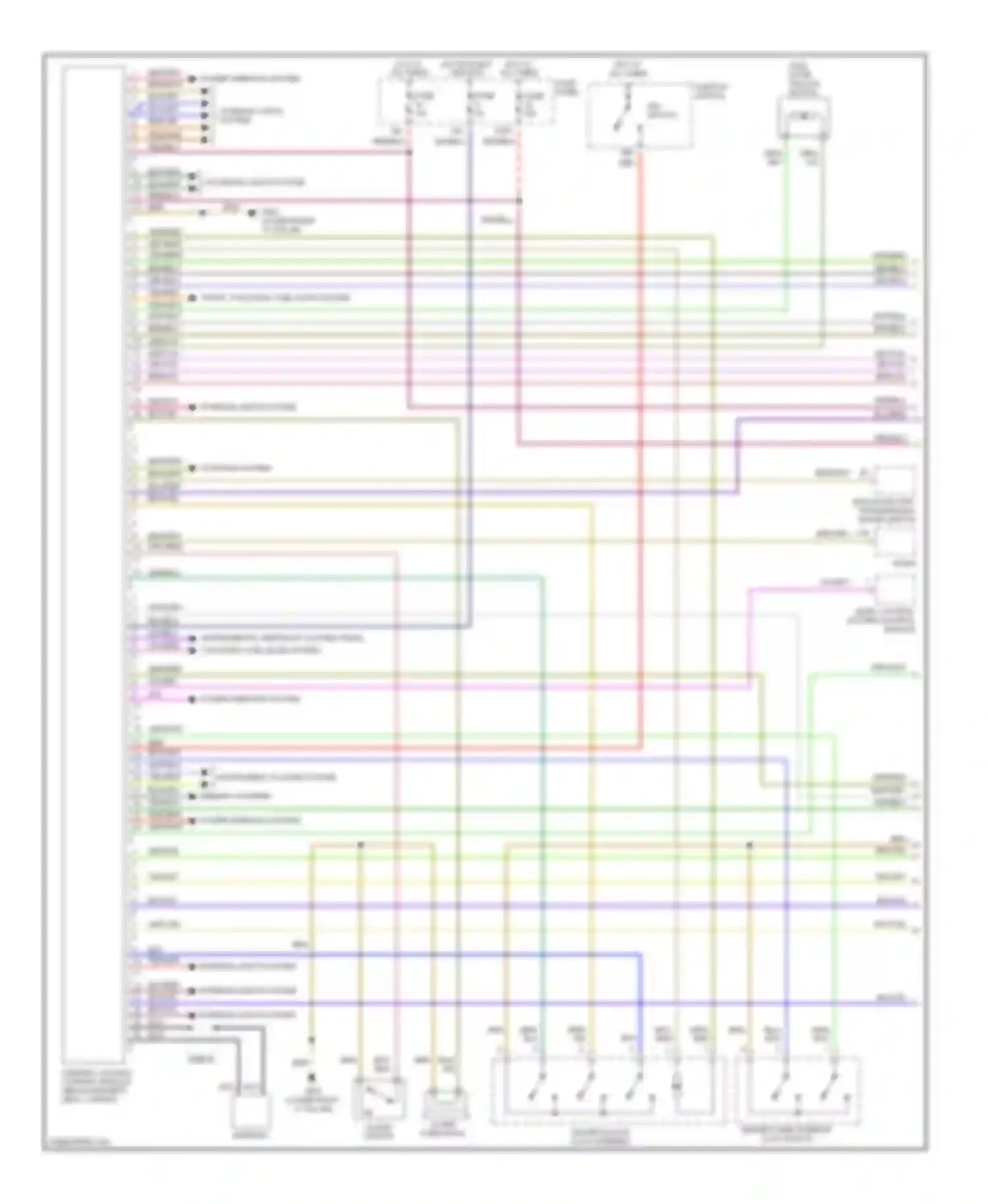 Wiring diagram fuse panel fuse for Audi A6 C5 (1997-2001)