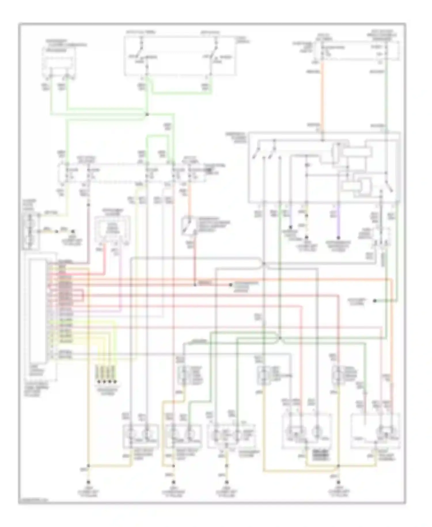 Wiring diagram transmission control module for Audi A6 C5 (1997-2001)
