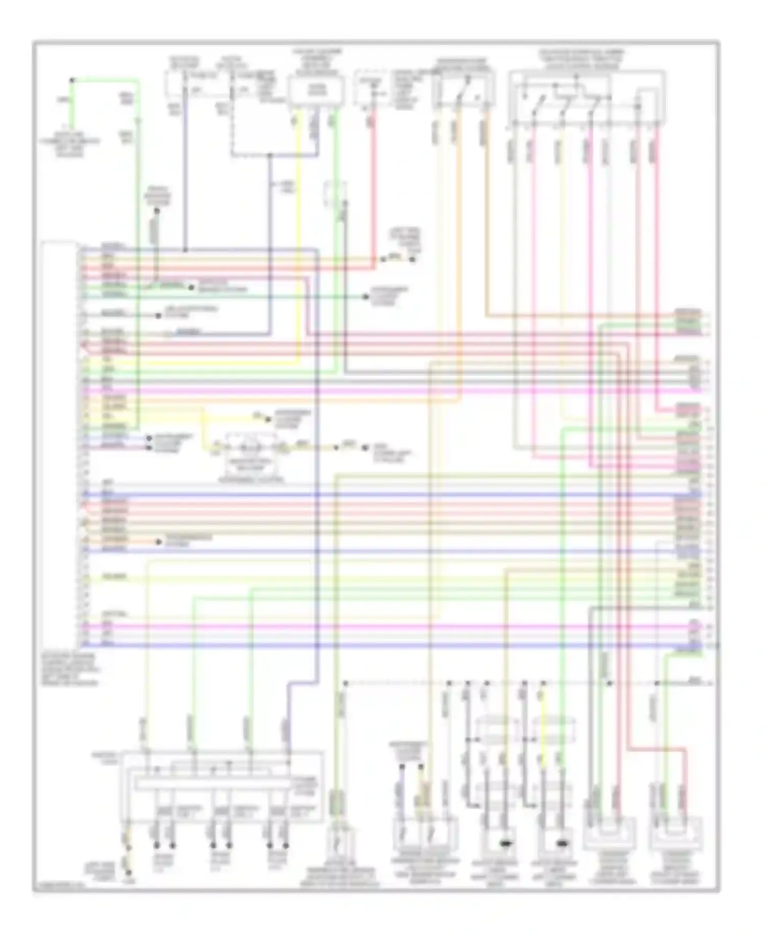Wiring diagram instrument cluster system for Audi A6 C5 (1997-2001) (4 of 4)