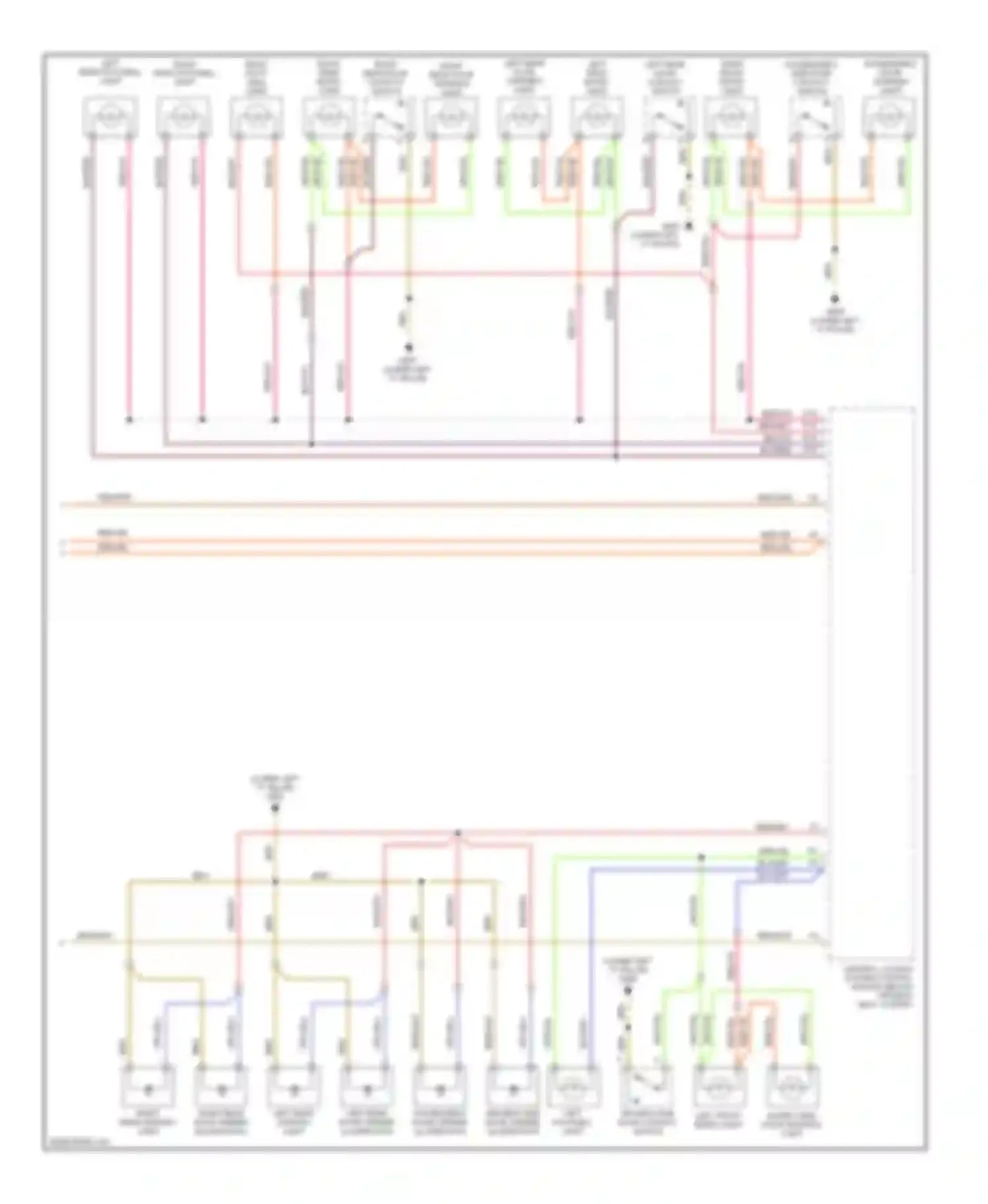 Wiring diagram left rear ashtray light for Audi A6 C5 (1997-2001) (1 of 1)