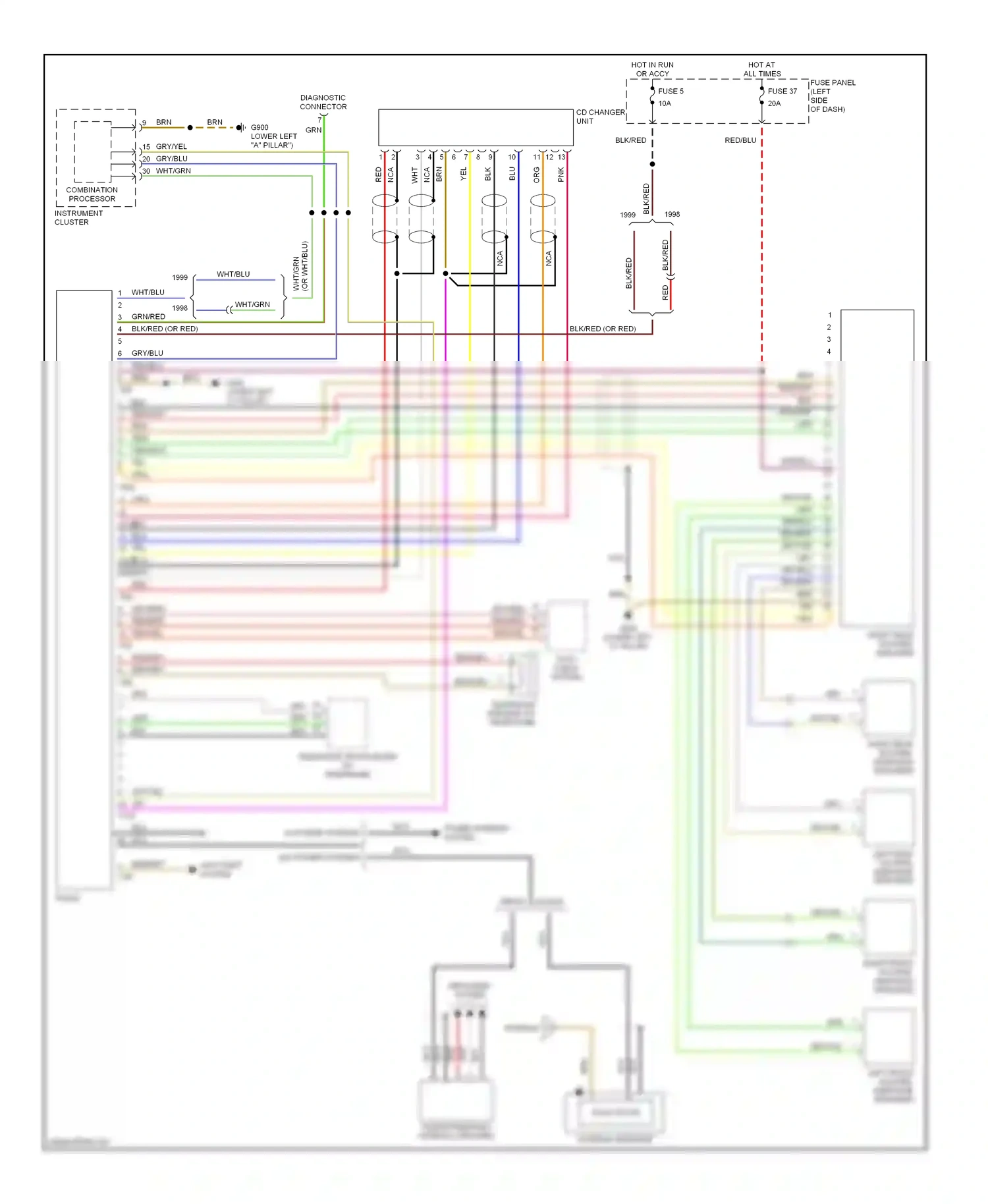 Audi A6 C5 (1997-2001) org/ wiring diagram  (4 of 4)