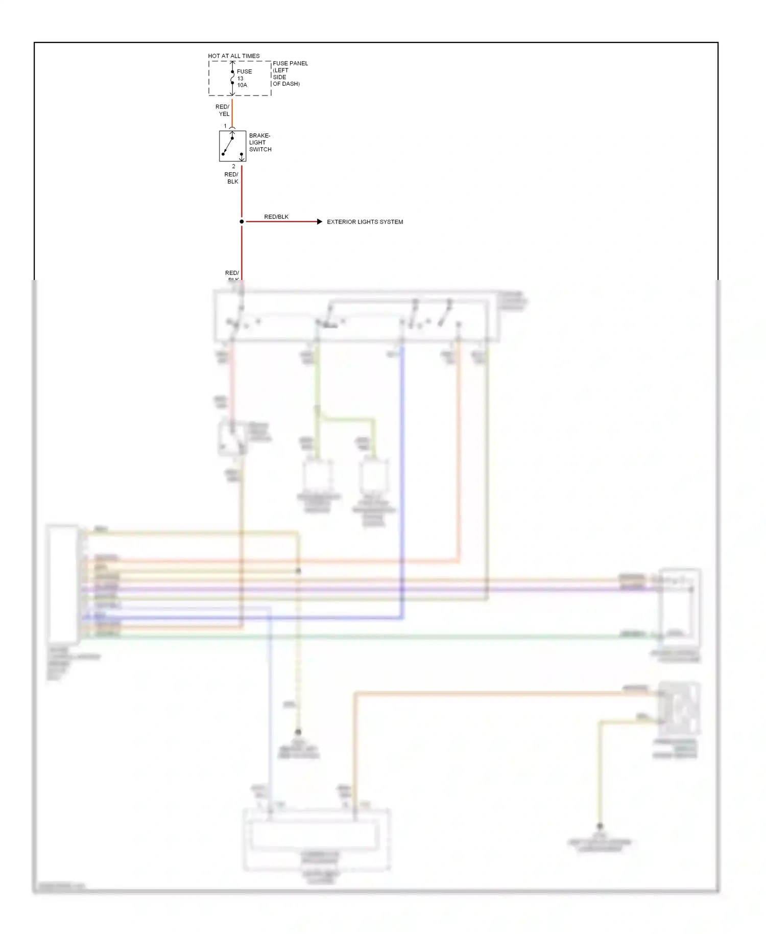 Audi A6 C5 (1997-2001) wht wiring diagram  (5 of 33)