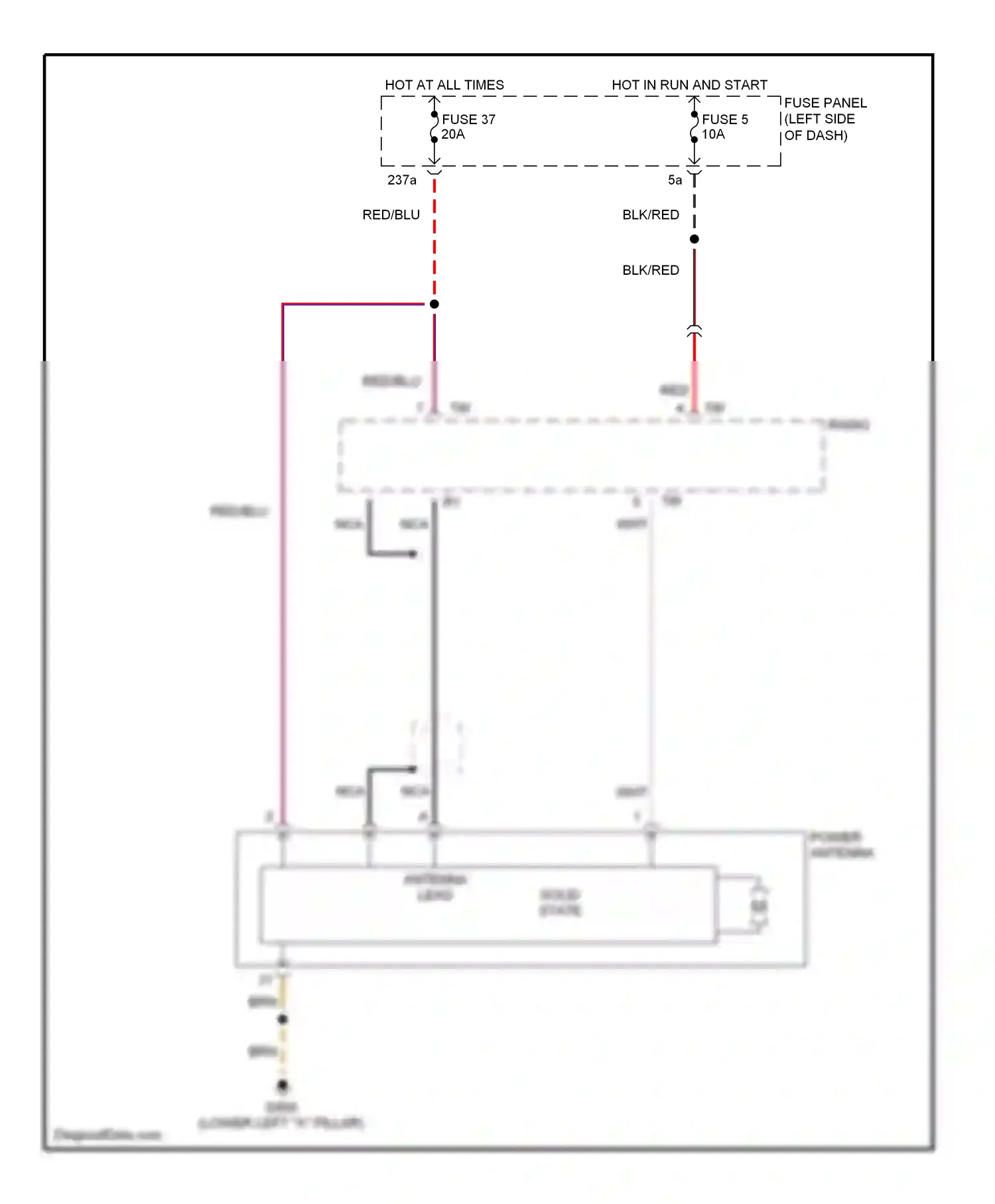 Audi A6 C5 (1997-2001) wht wiring diagram  (17 of 33)
