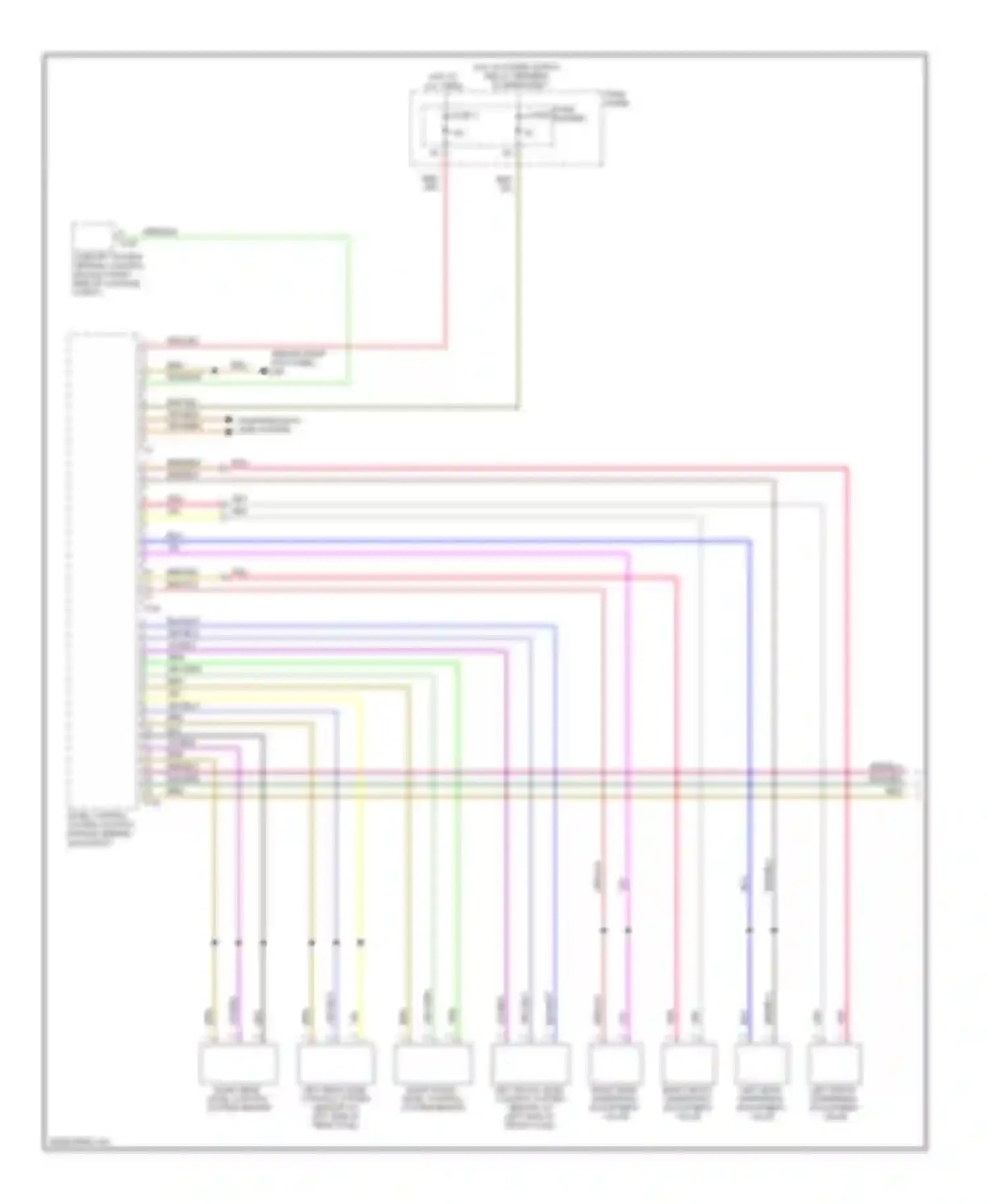 A6 Audi C6 facelift (2008-2011): Electronic suspension circuit (1 of 2)
